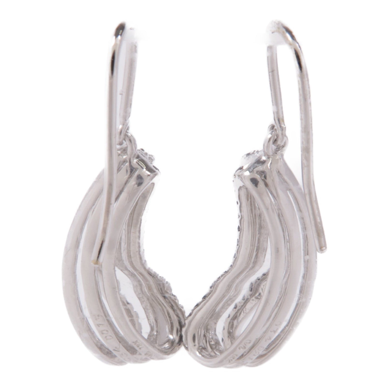 JEWELRY Diamond Earrings 18K White Gold