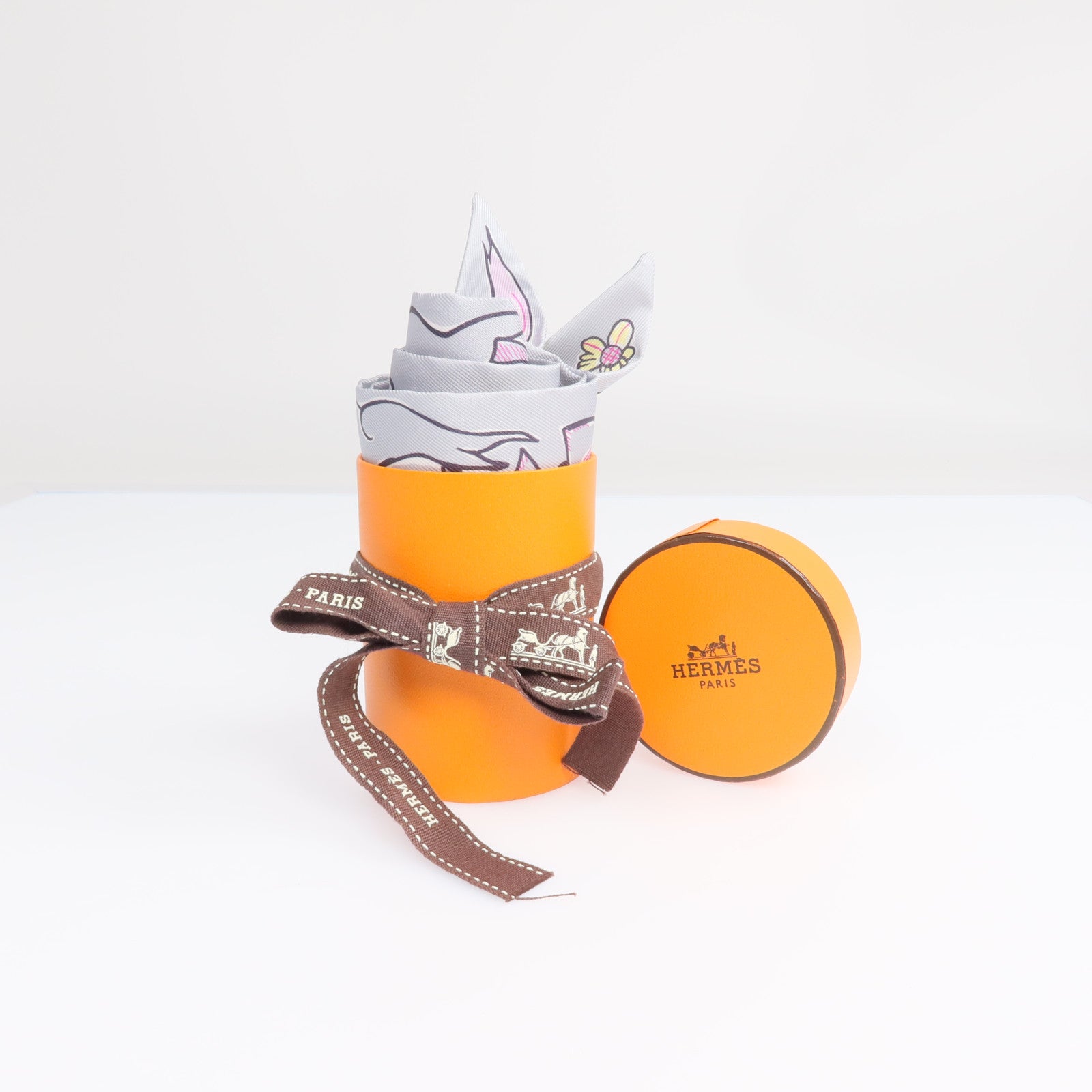 HERMES 絲質Twilly絲巾