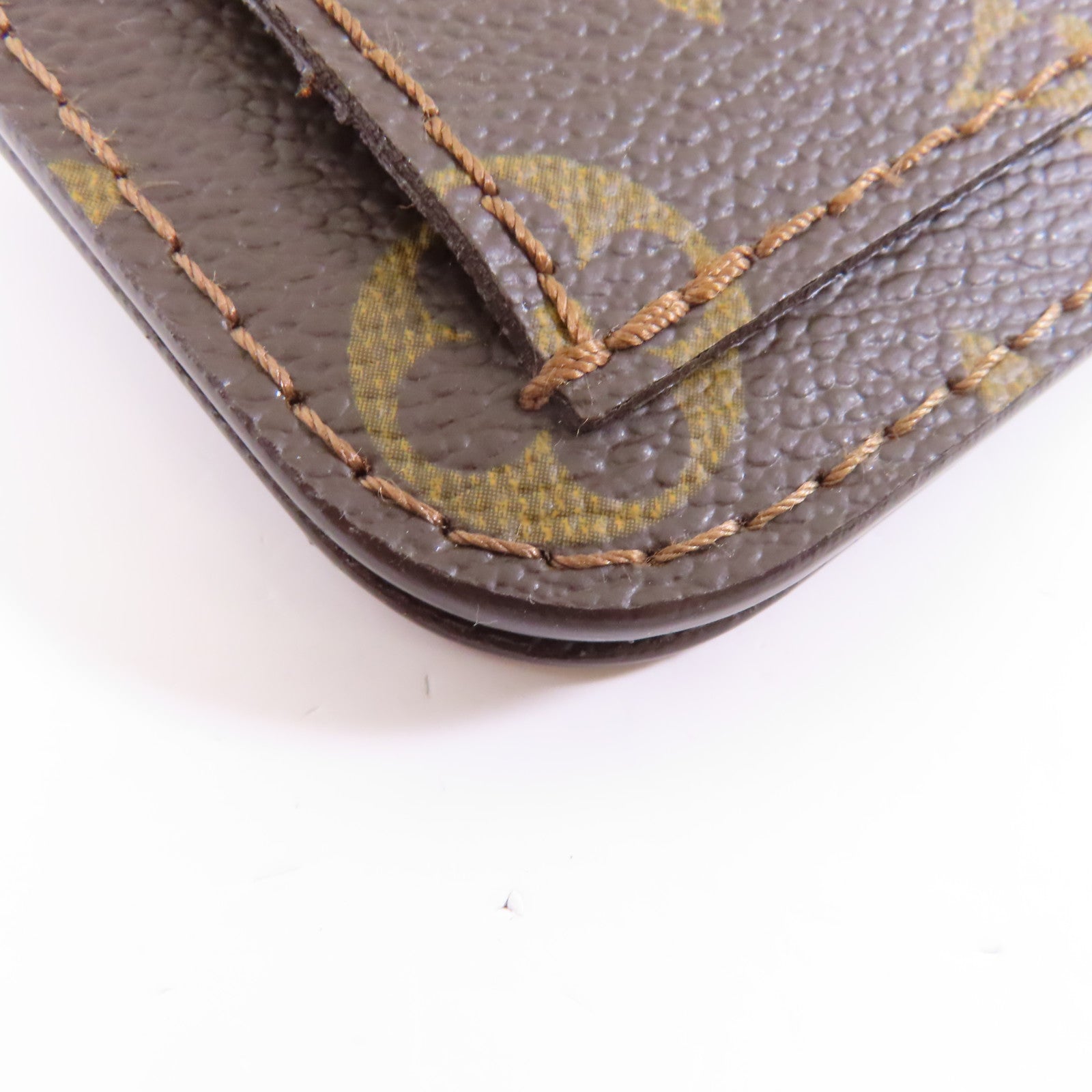 LOUIS VUITTON Monogram Ceinture Pochette#80金扣腰包啡色