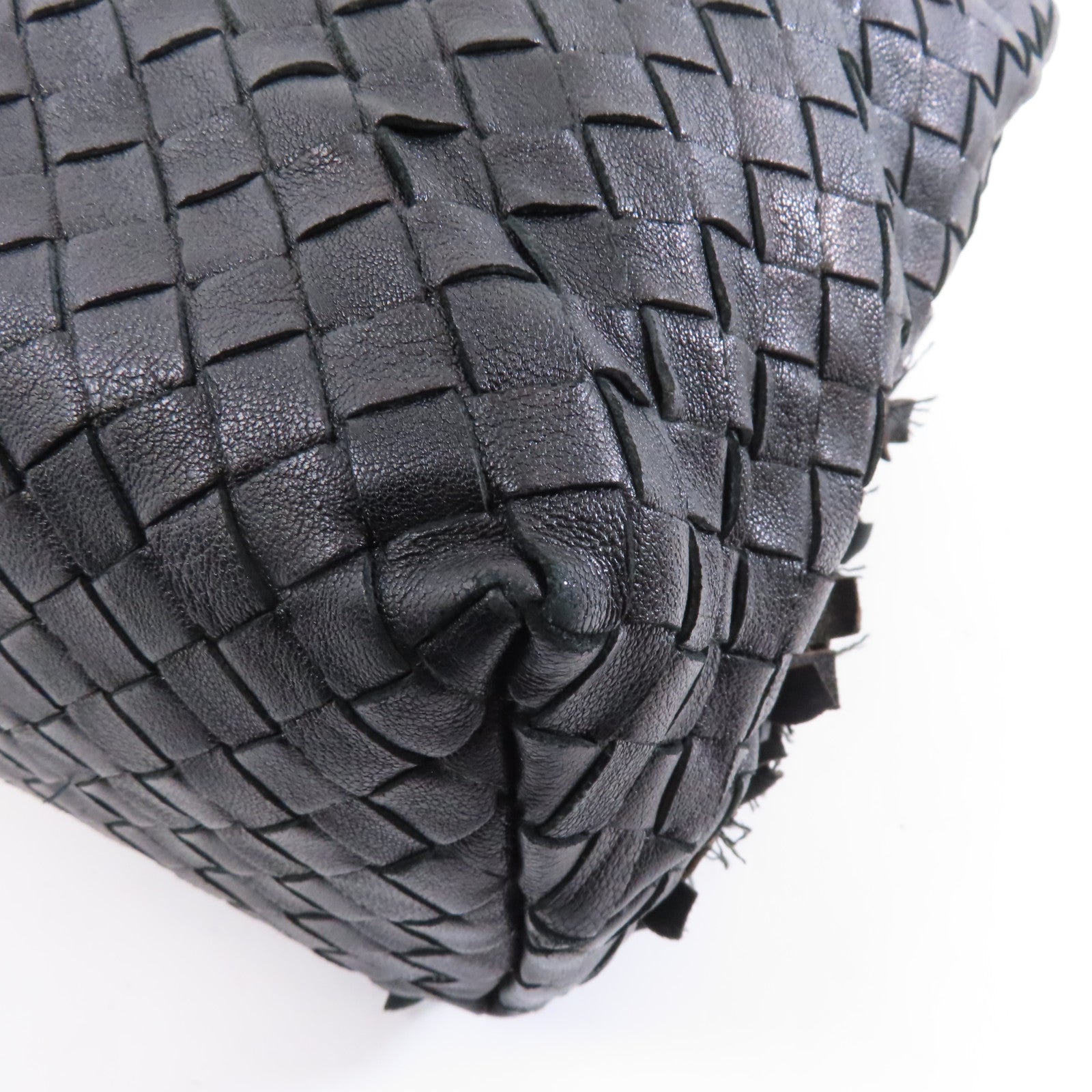 BOTTEGA VENETA 織紋皮革Shoulder Bag肩背袋金屬棕色