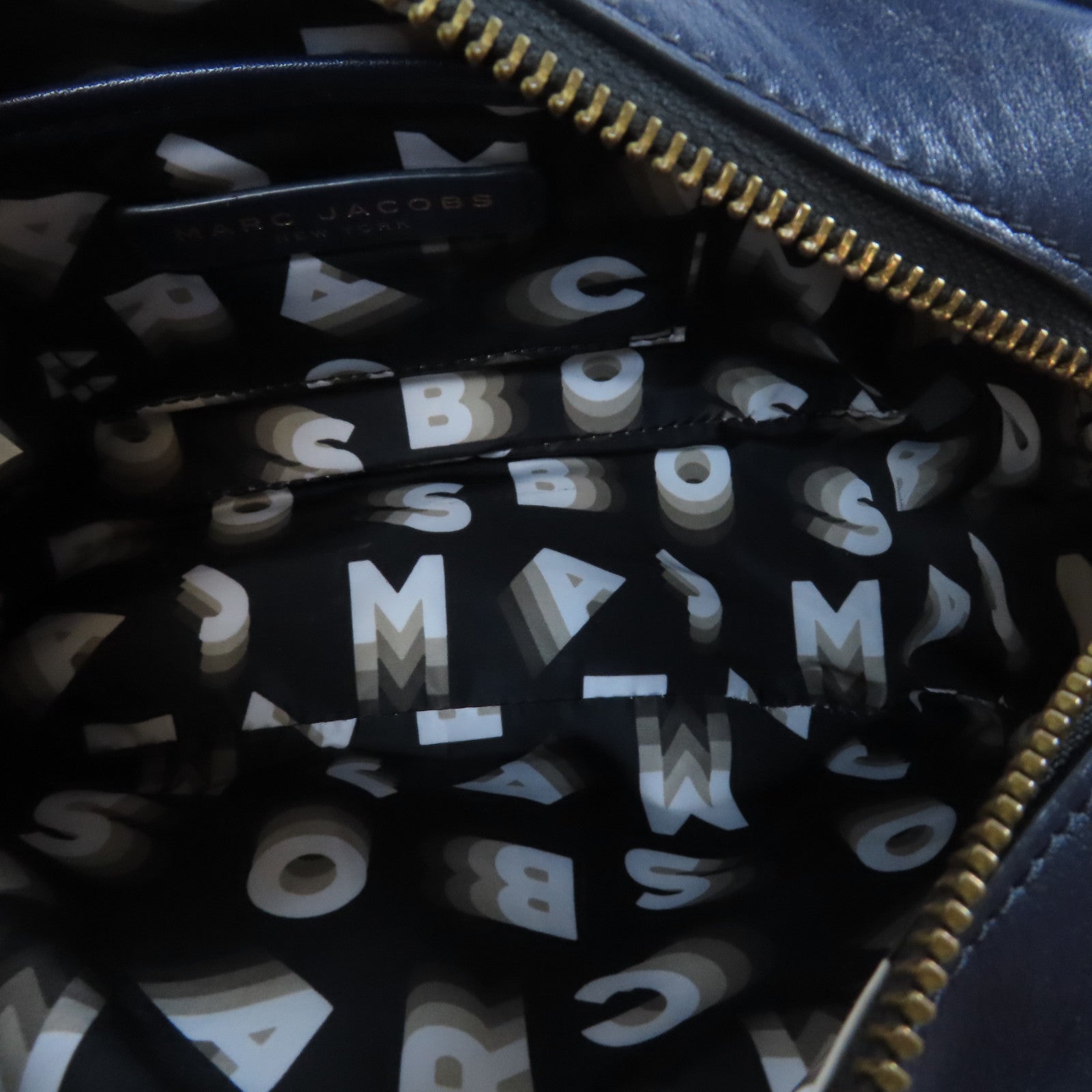 MARC JACOBS 【激減優惠】牛皮皮革Shoulder Bag金扣肩背袋藍色/粉紅色