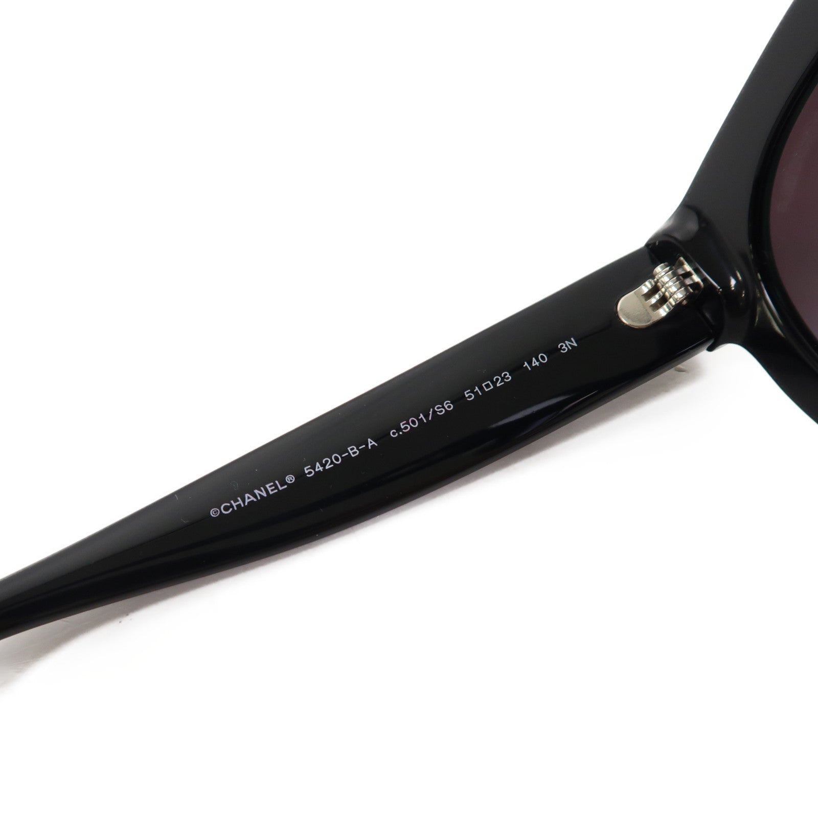 CHANEL 【激減優惠】PVC Crystal CC Sunglass太陽眼鏡黑色
