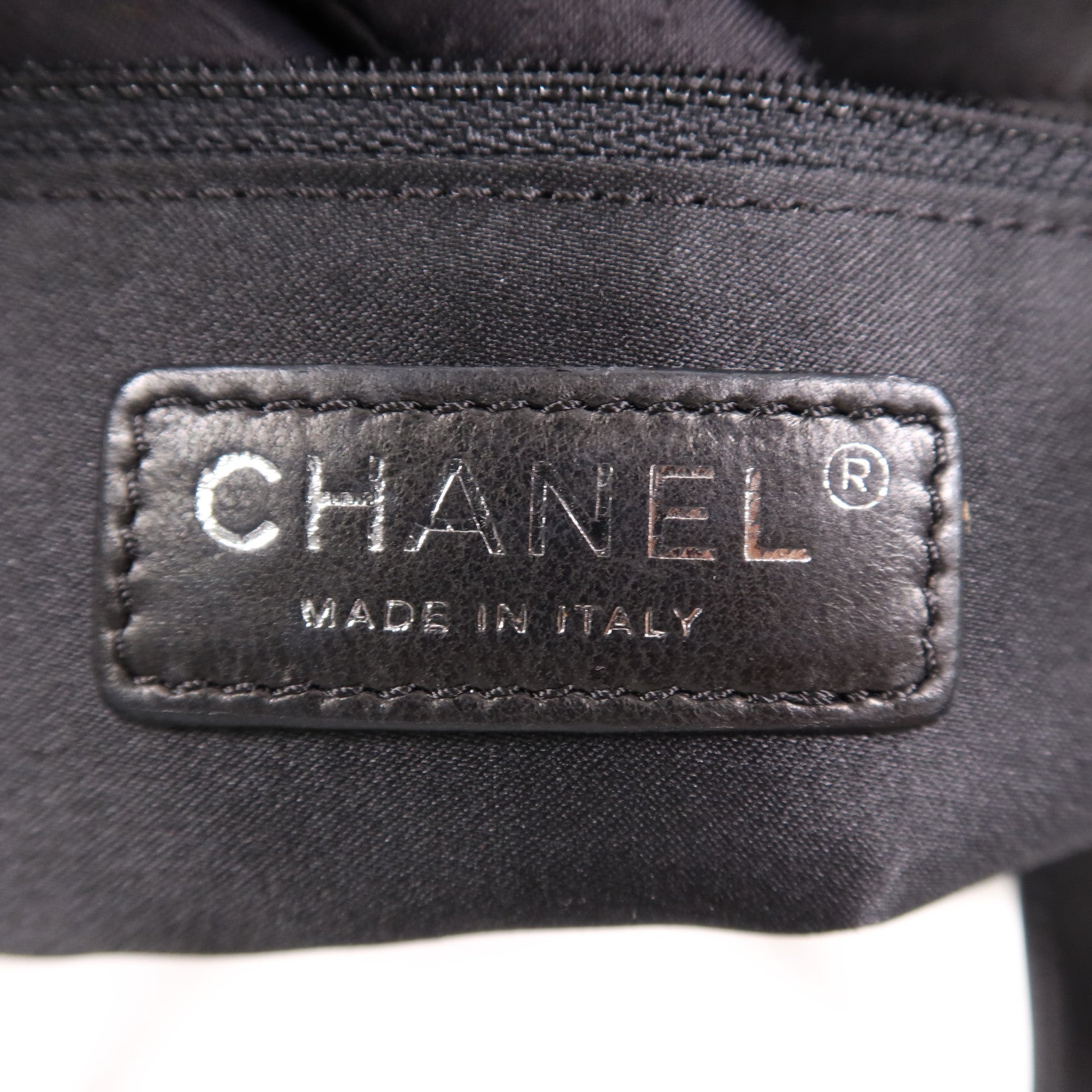 CHANEL 羊皮皮革3 Compartment Top Quilted銀扣鏈帶手挽肩背兩用袋