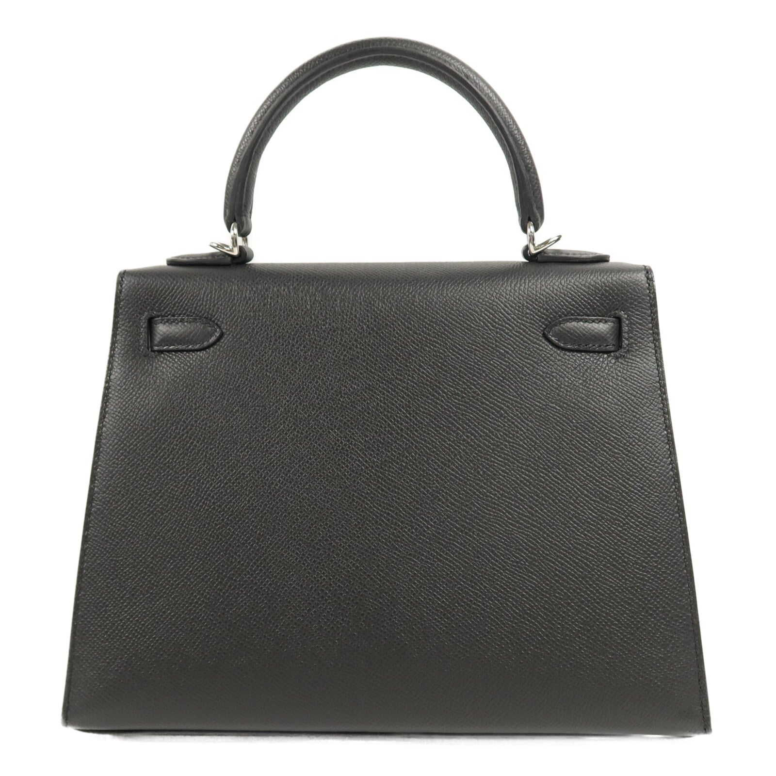 HERMES Epsom皮革Kelly 25手挽肩背兩用袋Noir