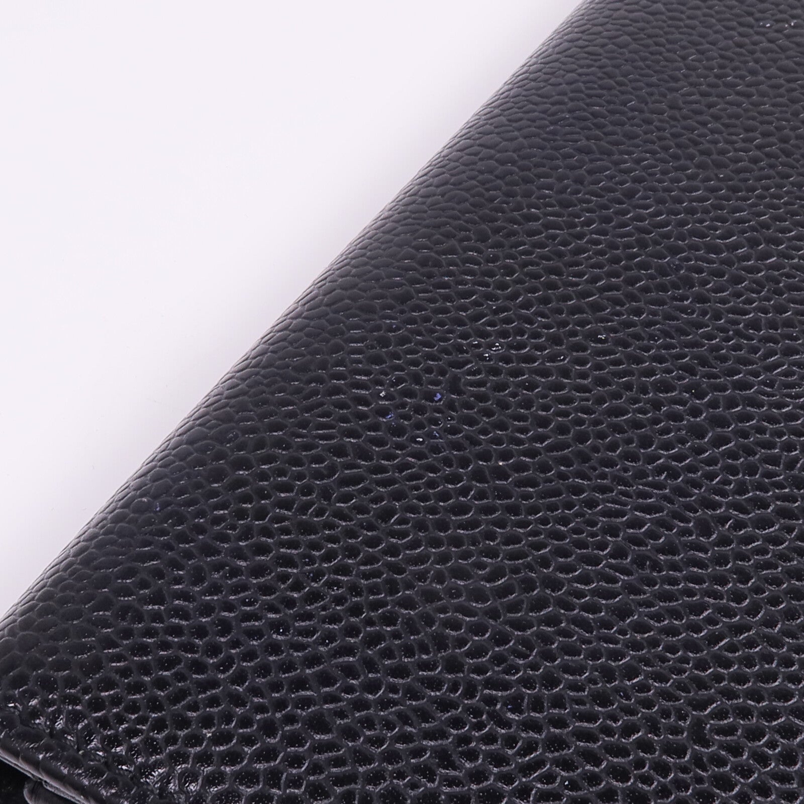 CHANEL 牛皮皮革Long Wallet銀扣長錢包
