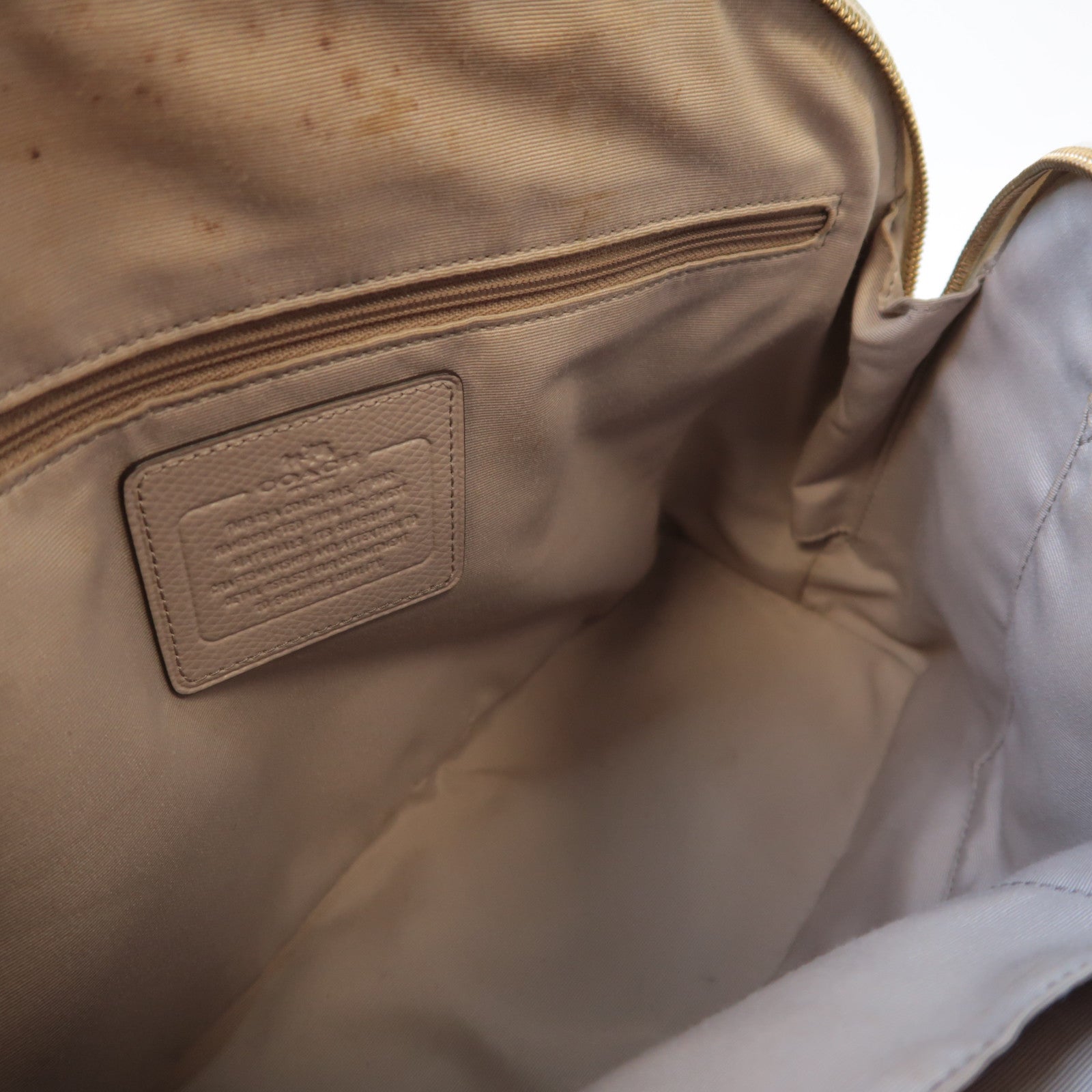 COACH 【激減優惠】牛皮皮革2 Ways Shoulder Bag金扣手挽肩背兩用袋黑色/白色