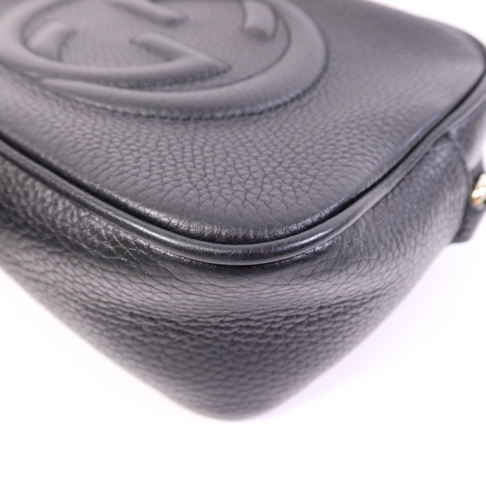 GUCCI 牛皮皮革Soho Disco Bag金扣肩背袋