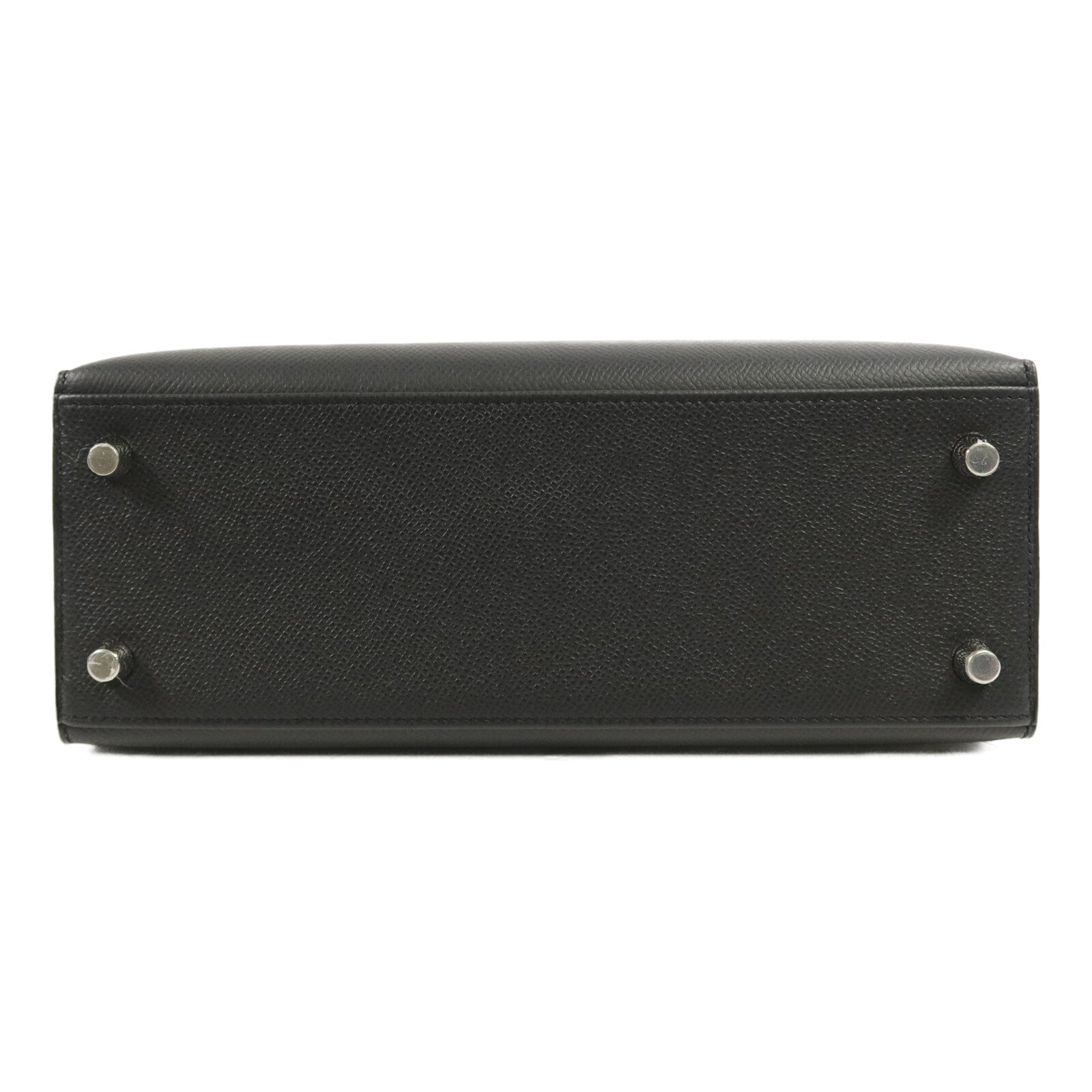 HERMES Epsom皮革Kelly 25手挽肩背兩用袋Noir