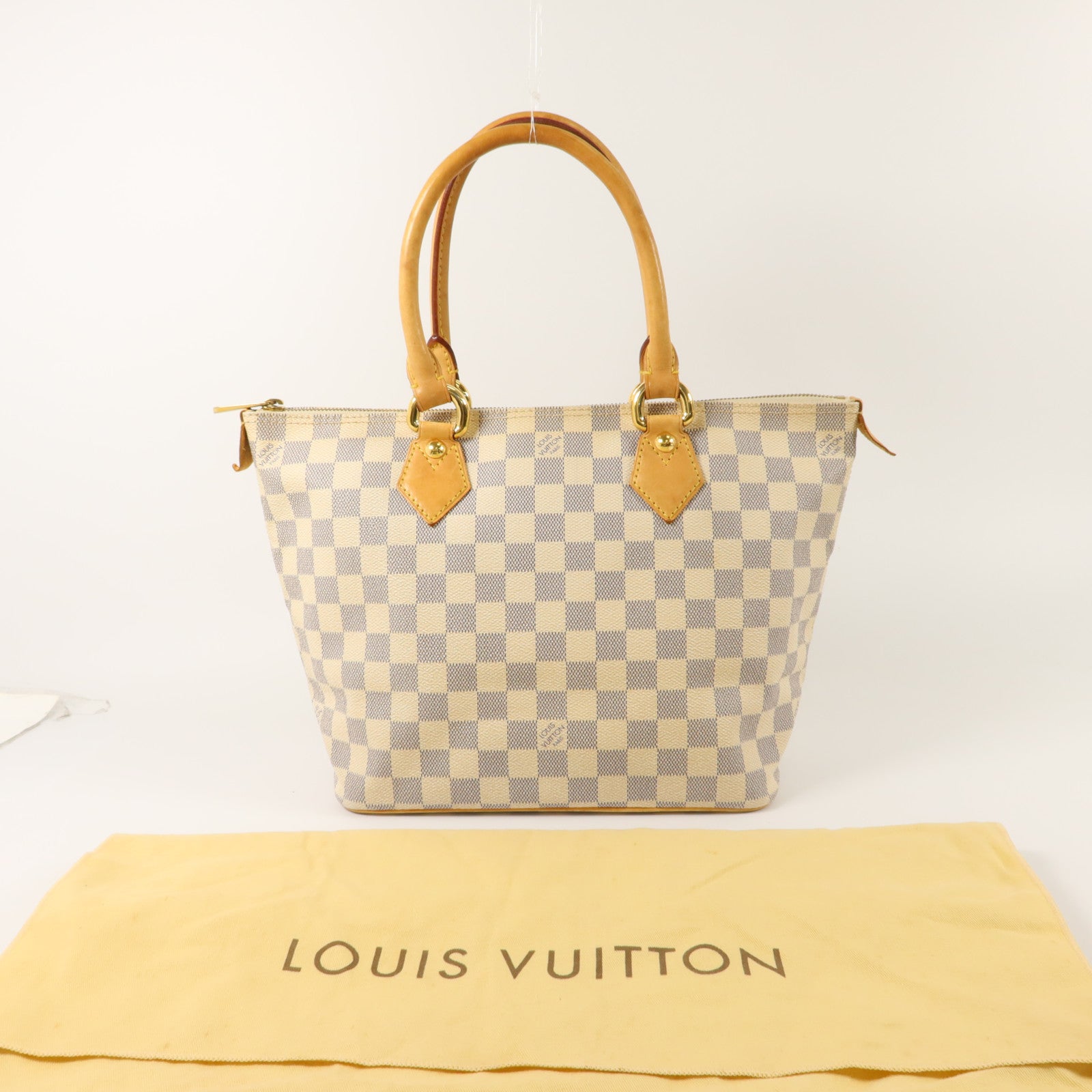 LOUIS VUITTON Damier Azur Saleya PM手挽袋