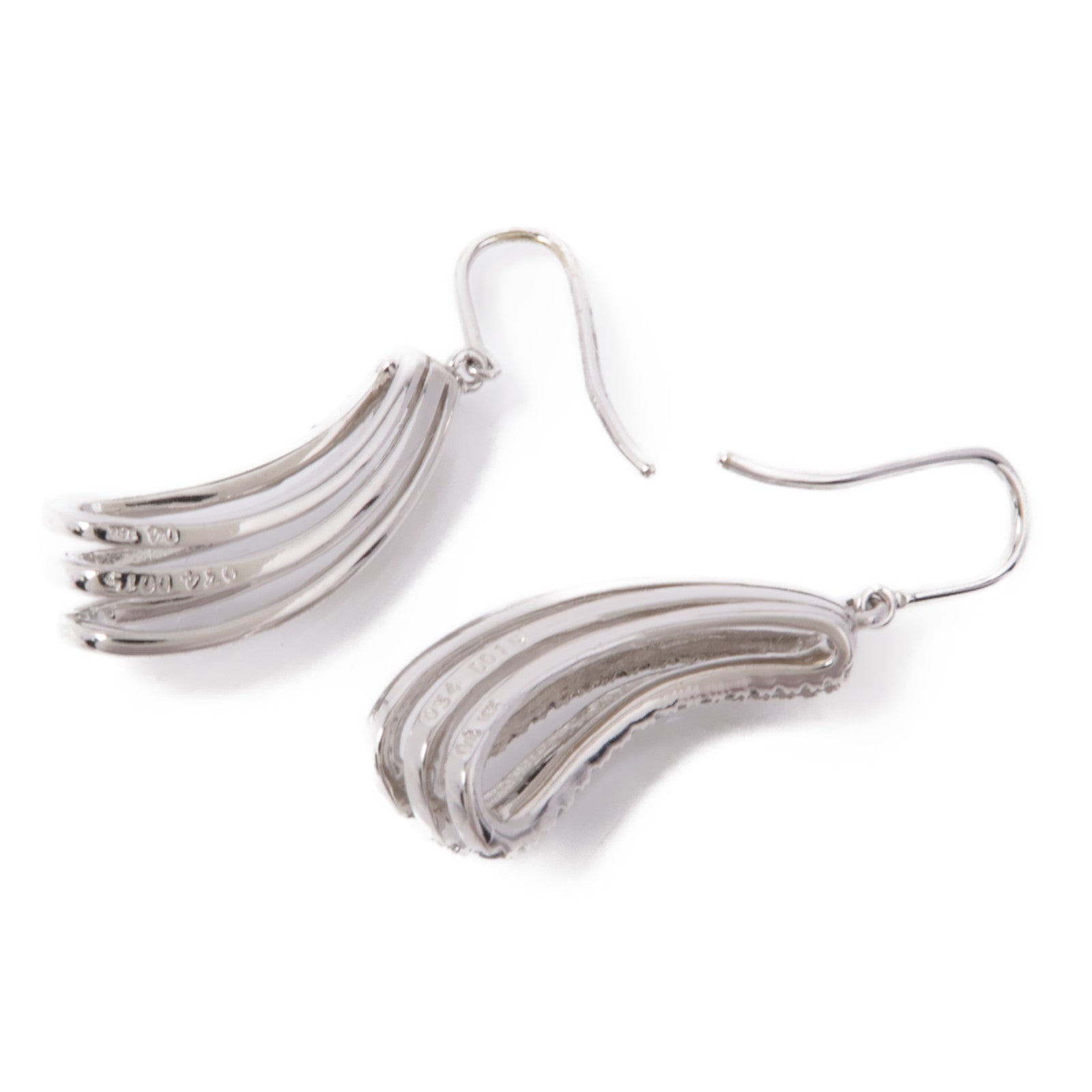 JEWELRY Diamond Earrings 18K White Gold