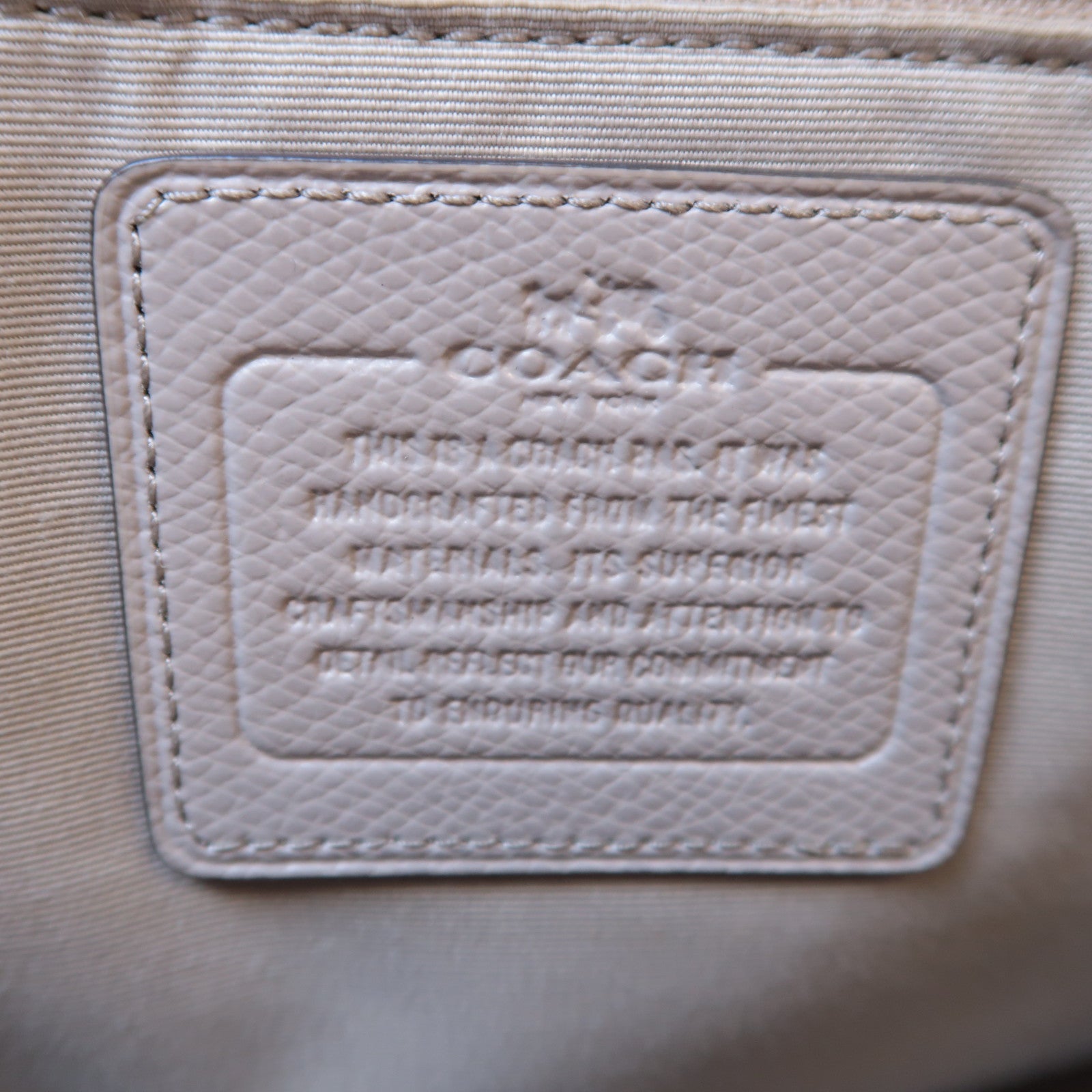 COACH 【激減優惠】牛皮皮革2 Ways Shoulder Bag金扣手挽肩背兩用袋黑色/白色