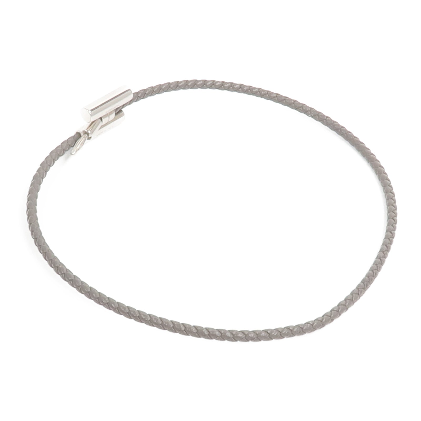 HERMES Swift皮革Tournis Tresse Bracelet手帶
