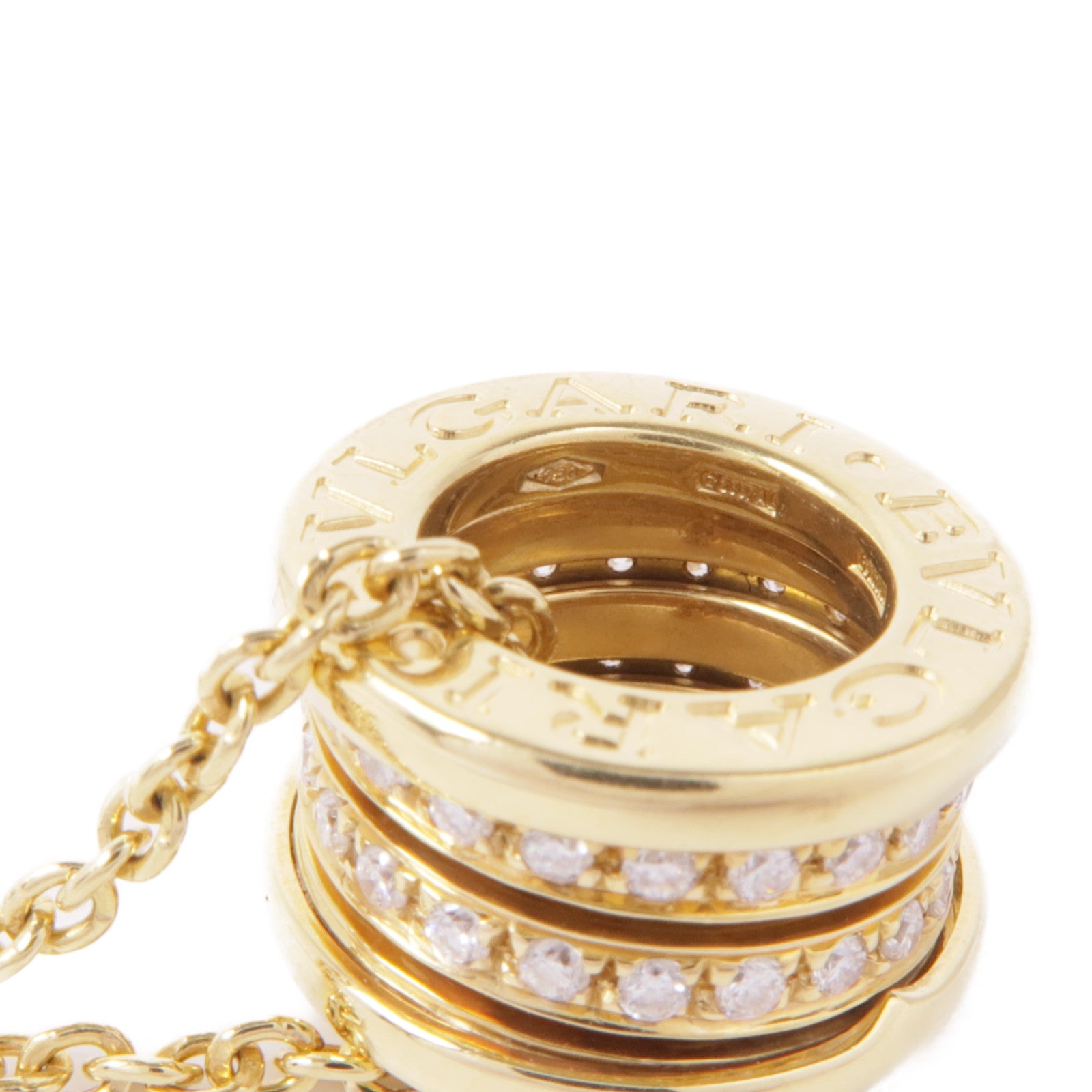 BVLGARI 18K黃金B-Zero1 Necklace Diamond鑽石項鍊