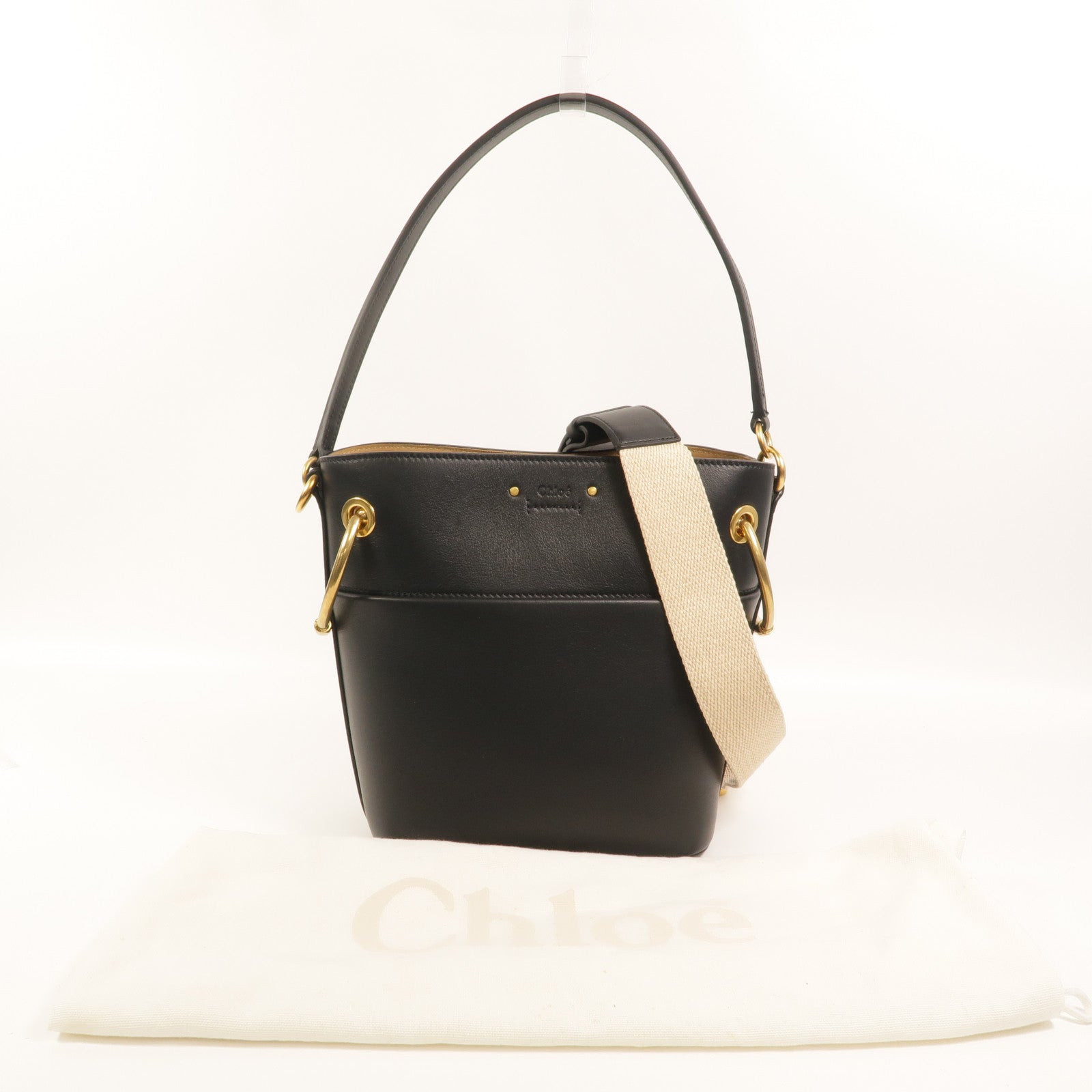 Chloe 牛皮皮革2 Way Bucket Bag手挽肩背兩用袋