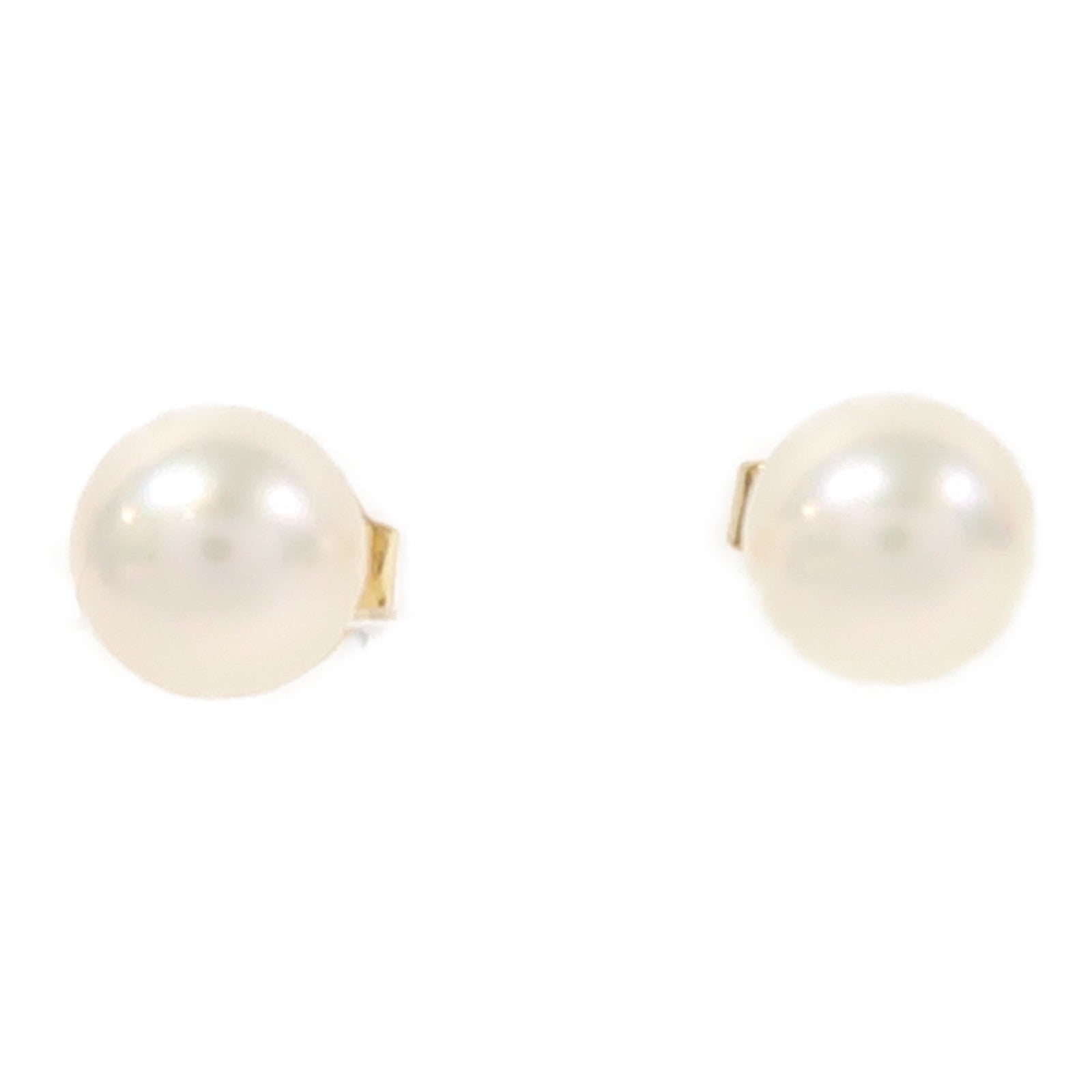 MIKIMOTO 18K黃金珍珠Earrings耳環白色