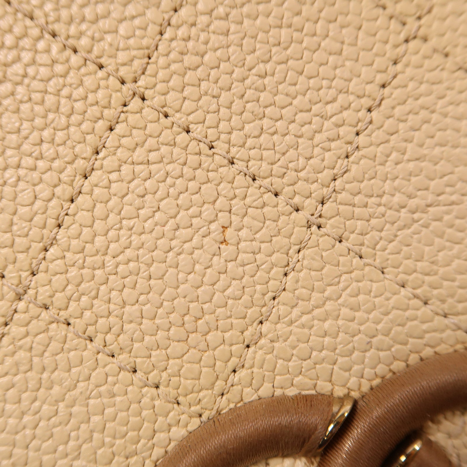 CHANEL 牛皮皮革Chain Shoulder金扣手挽肩背兩用袋