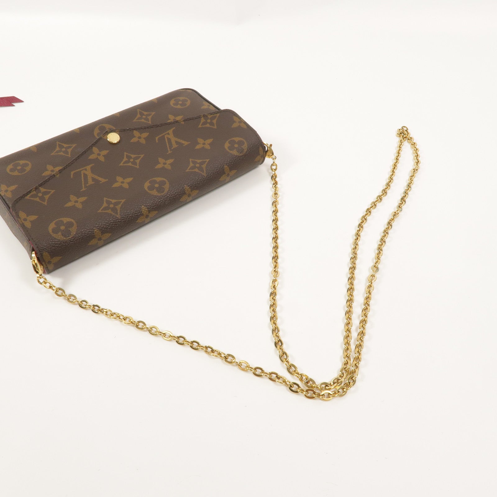 LOUIS VUITTON Monogram Pochette Felicie鏈帶肩背袋