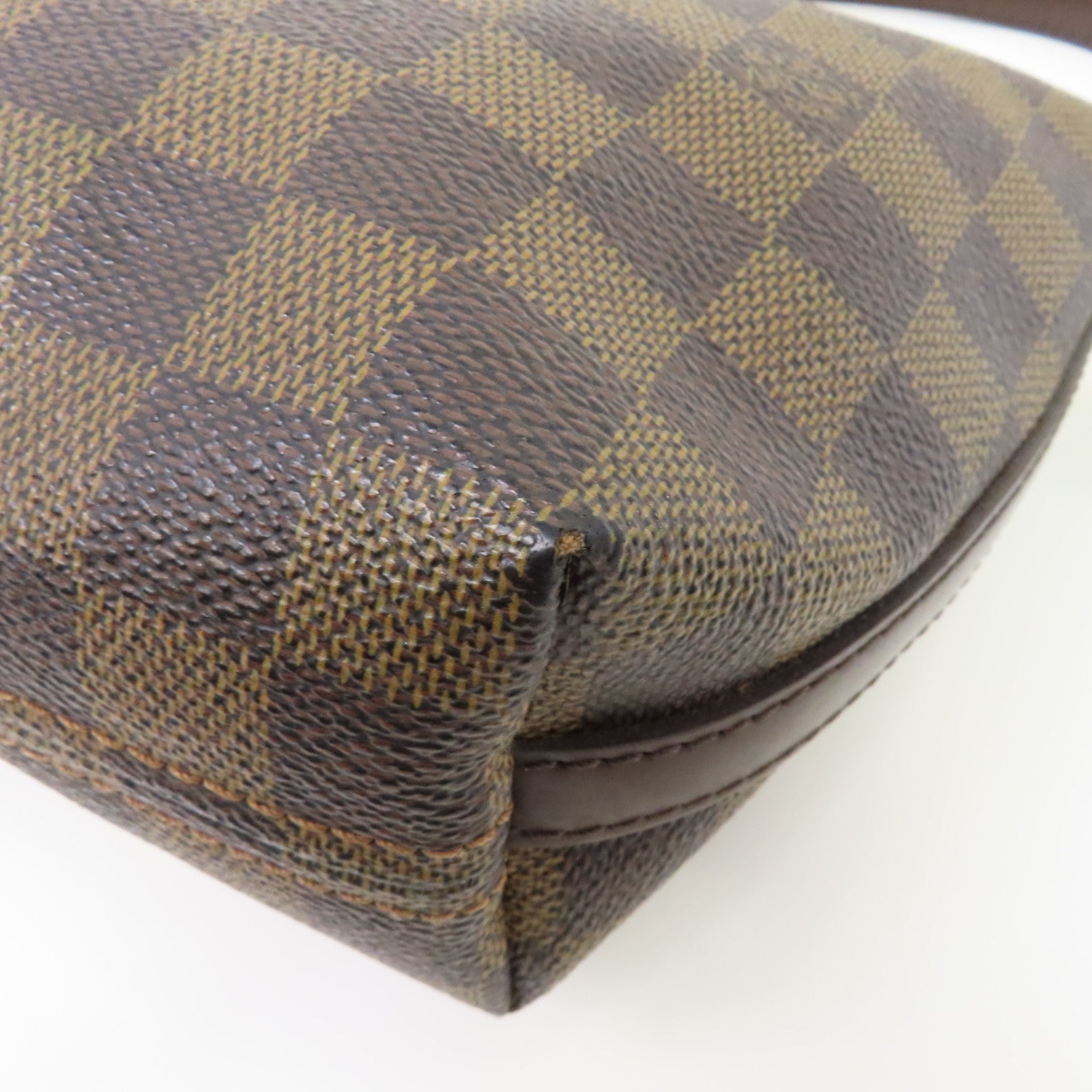 LOUIS VUITTON Damier Illovo PM金扣肩背袋棕色