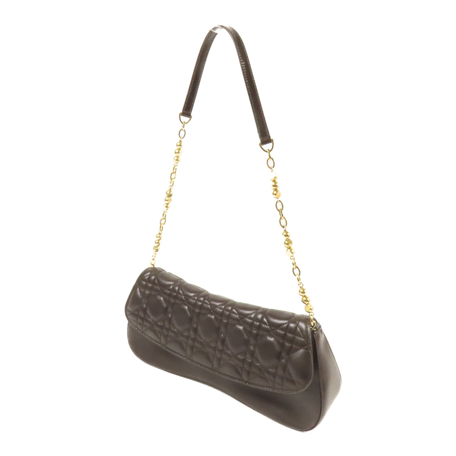 Dior 牛皮皮革Shoulder Bag金扣肩背袋