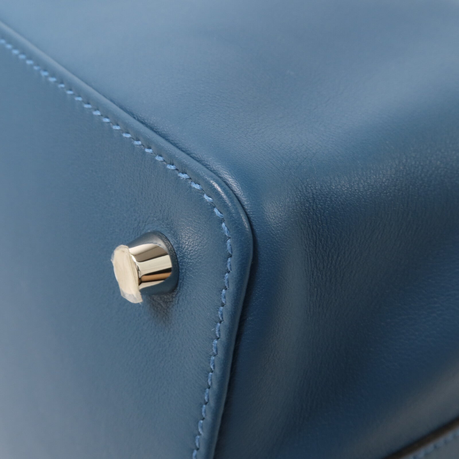 HERMES Swift皮革Tool Box 20手挽肩背兩用袋Bleu Thalassa