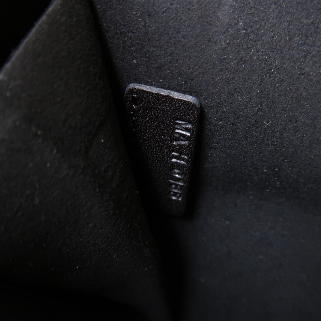 GIVENCHY 【激減優惠】牛皮皮革2 Way Shoulder Bag銀扣手挽肩背兩用袋黑色