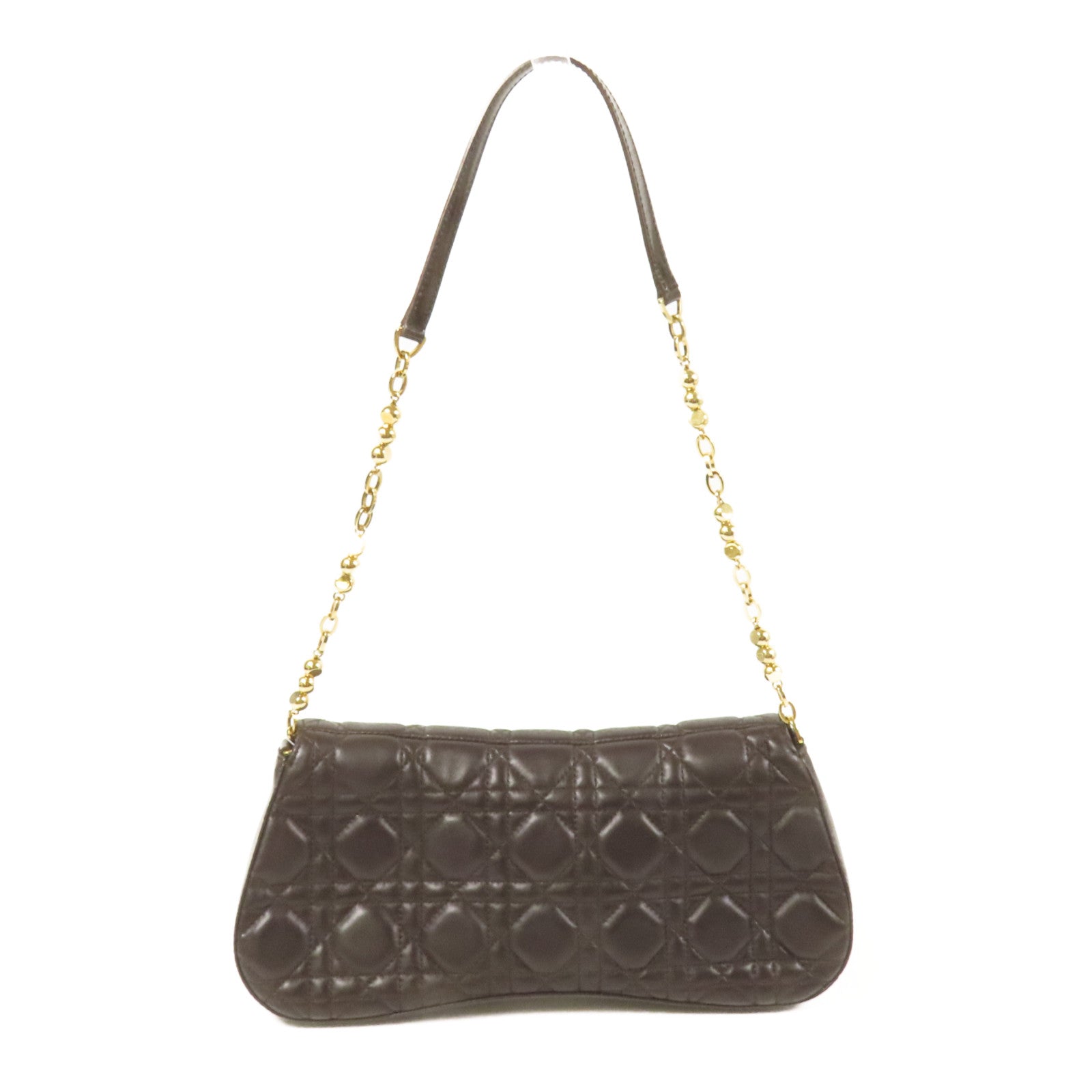 Dior 牛皮皮革Shoulder Bag金扣肩背袋