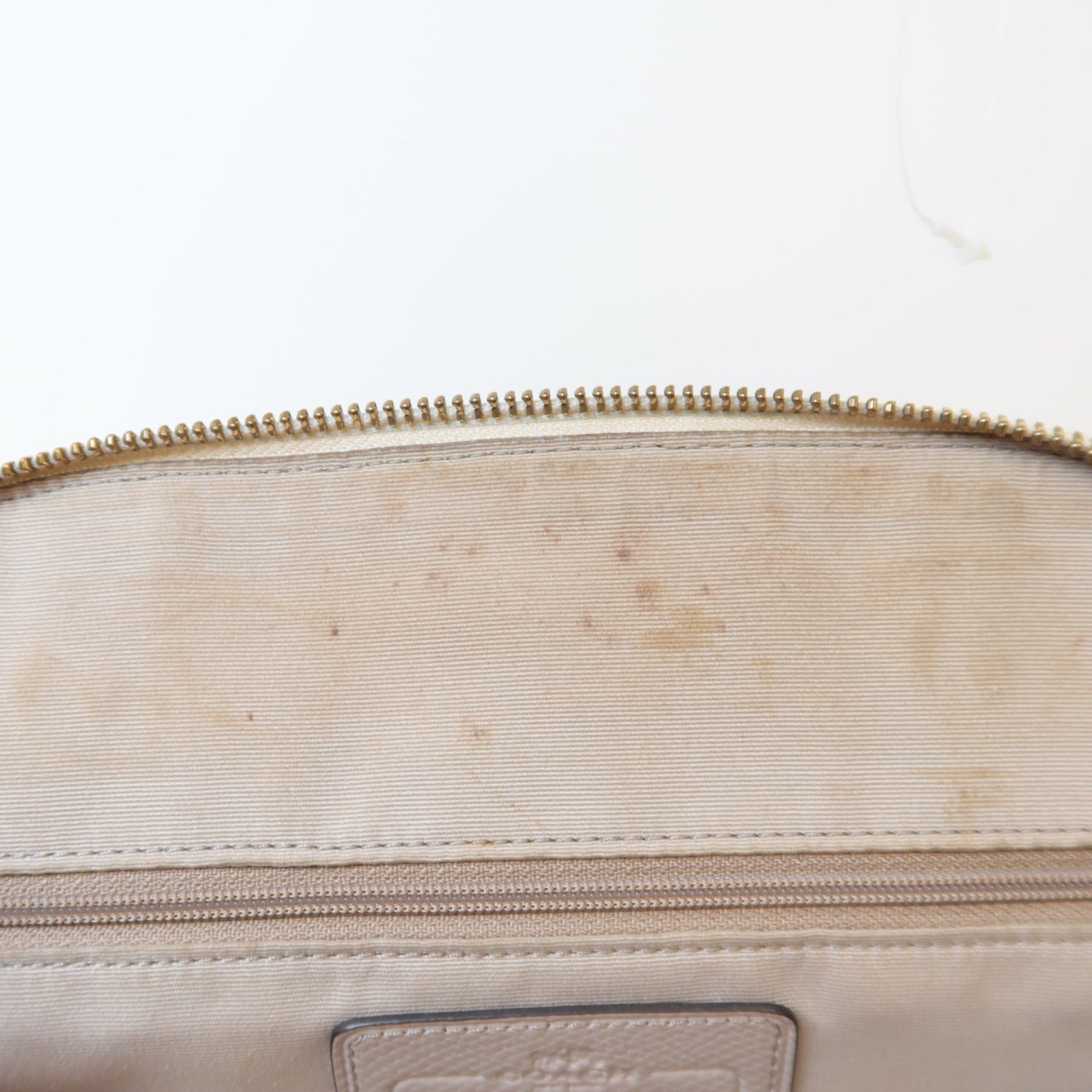 COACH 【激減優惠】牛皮皮革2 Ways Shoulder Bag金扣手挽肩背兩用袋黑色/白色