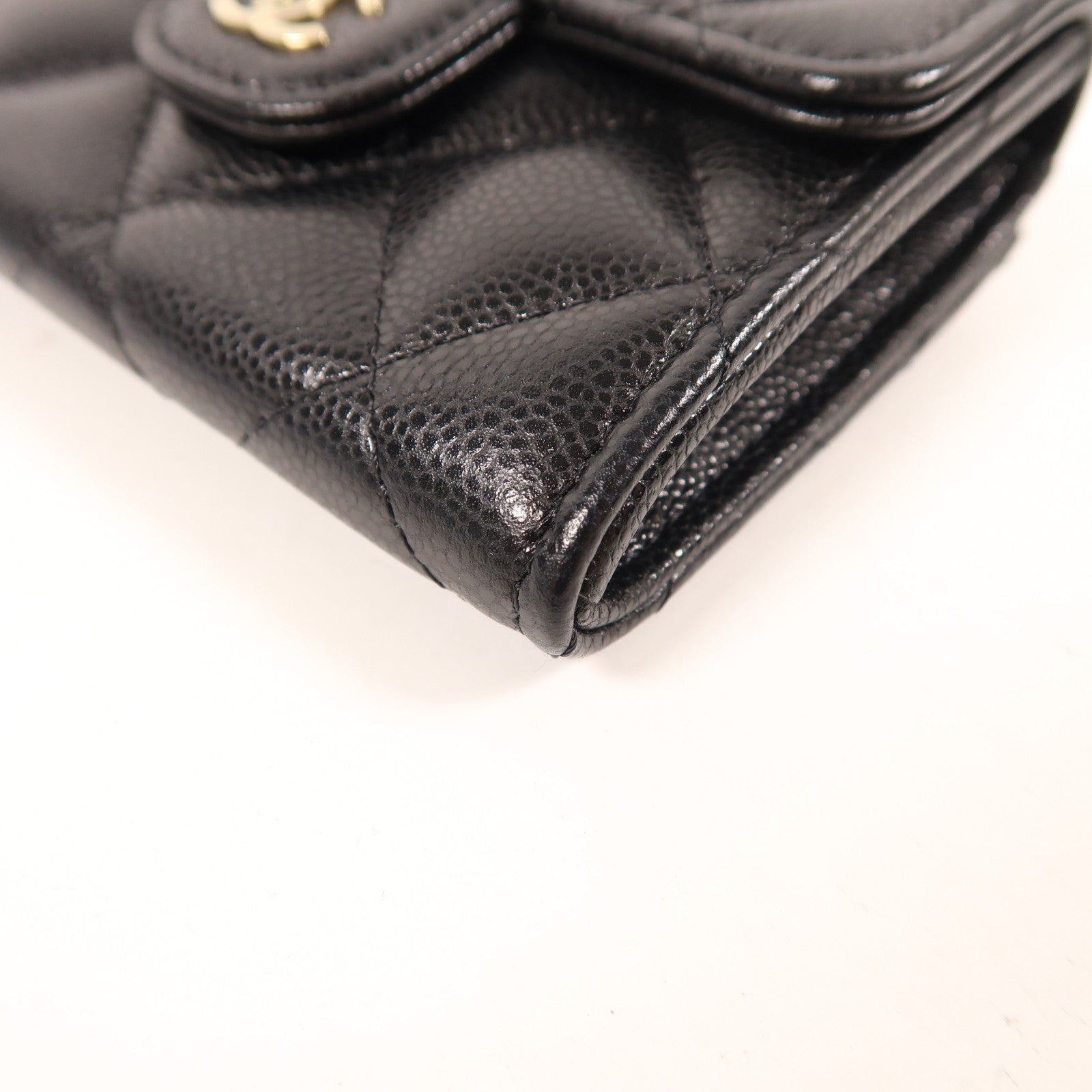 CHANEL 牛皮皮革Card Case金扣卡片套