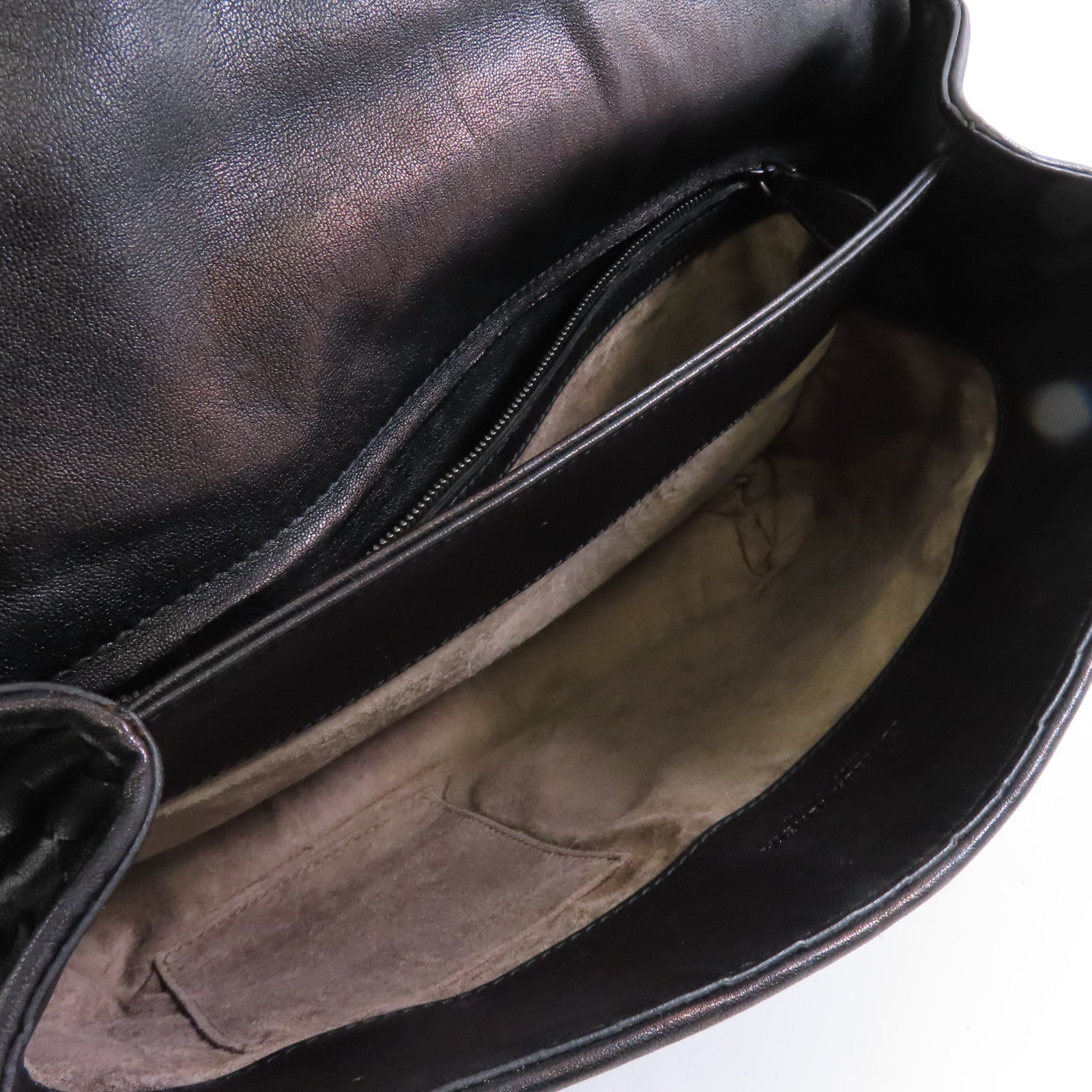 BOTTEGA VENETA 織紋皮革Shoulder Bag肩背袋金屬棕色