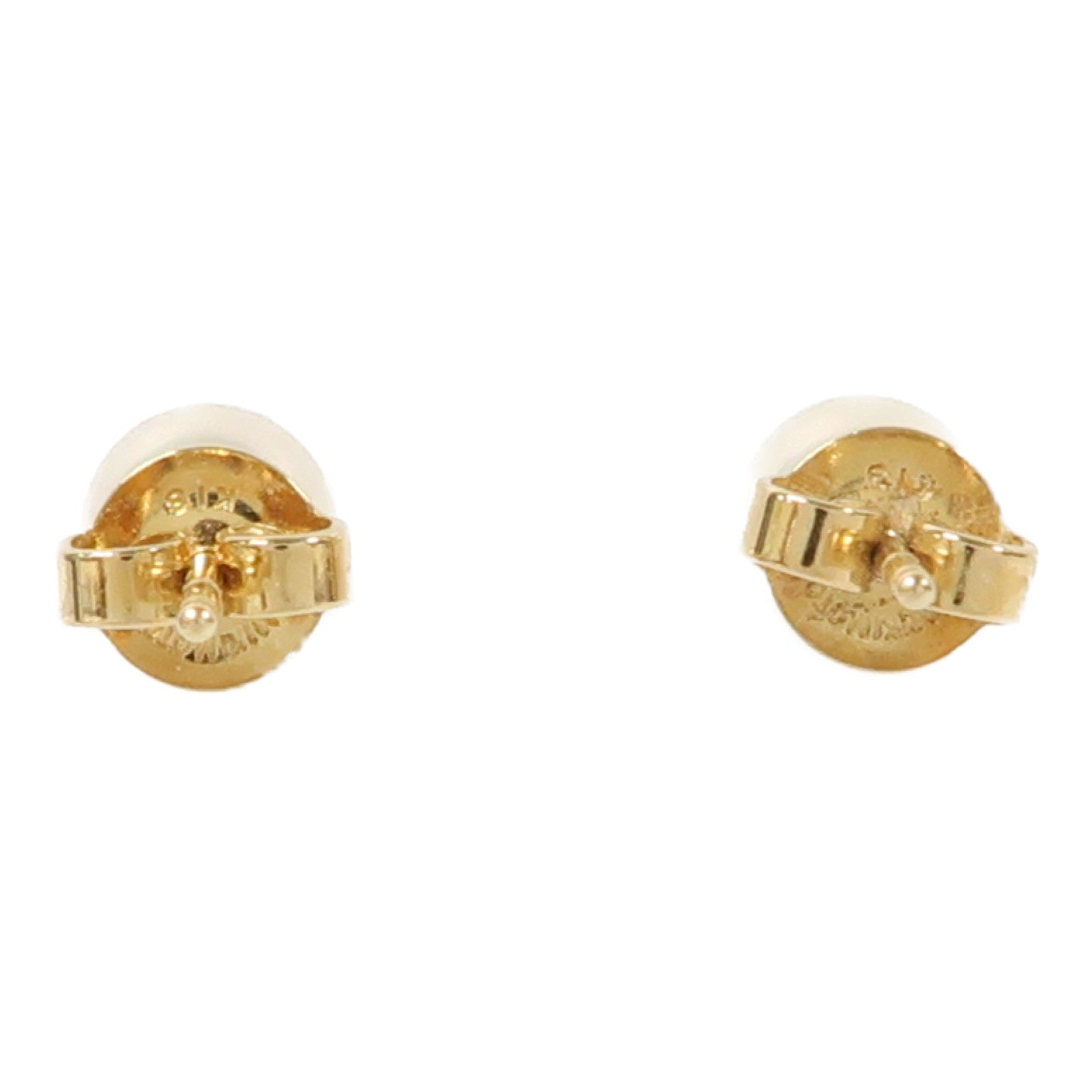 MIKIMOTO 18K黃金珍珠Earrings耳環白色