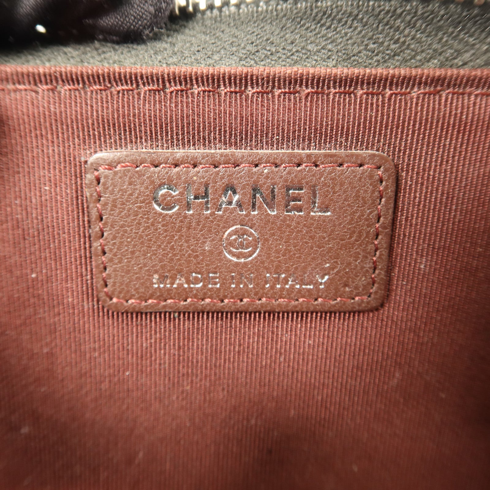 CHANEL 羊皮皮革Key Coin Purse銀扣鎖匙包