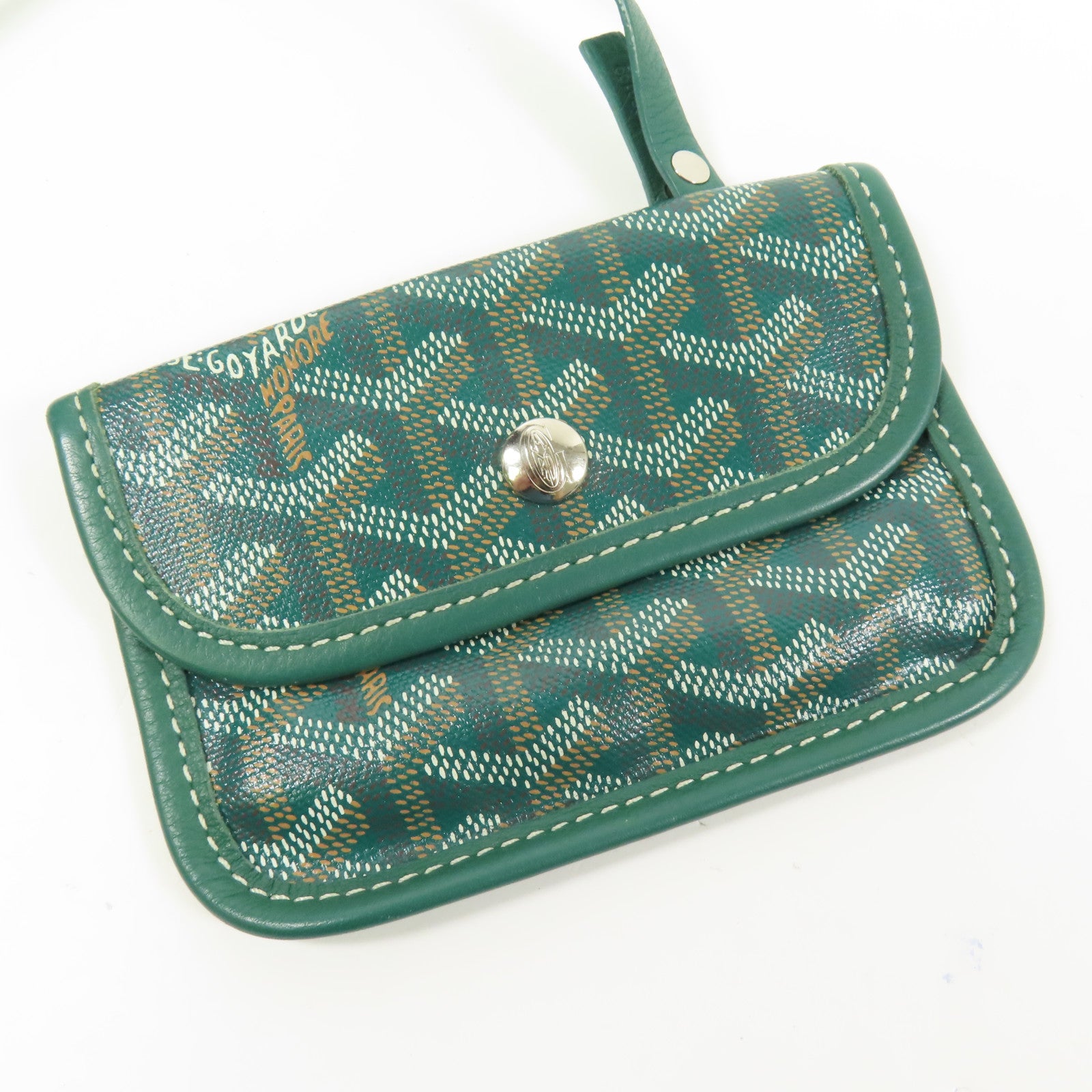 GOYARD PVC Anjou Mini銀扣肩背袋