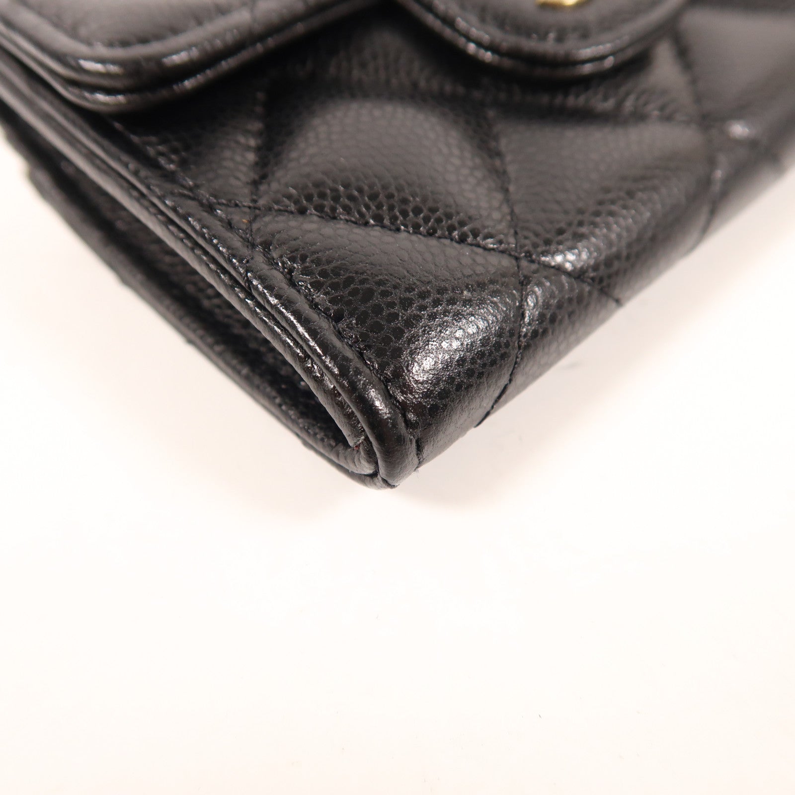 CHANEL 牛皮皮革Card Case金扣卡片套