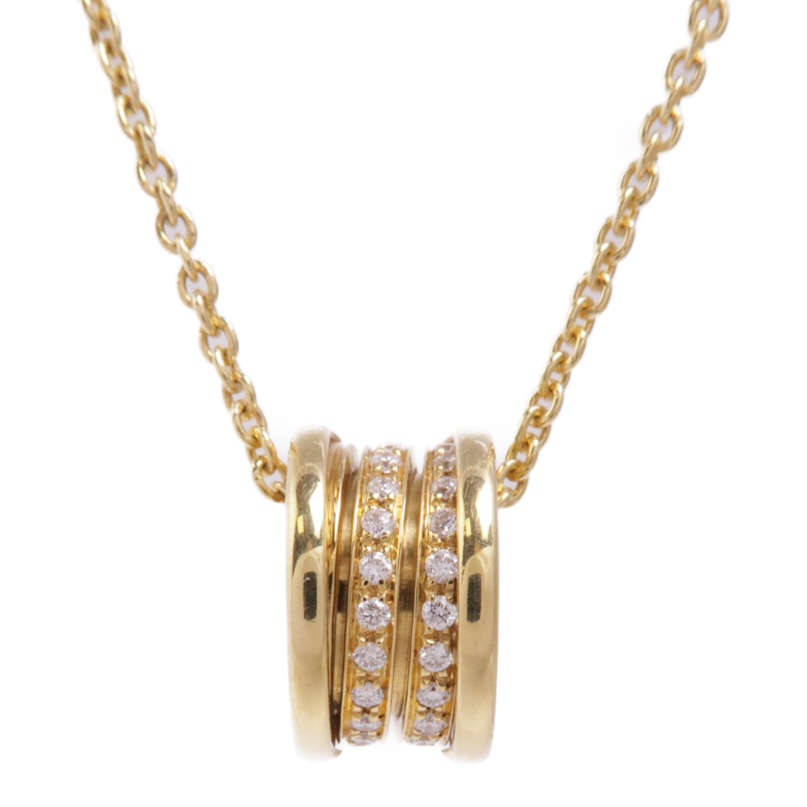 BVLGARI 18K黃金B-Zero1 Necklace Diamond鑽石項鍊