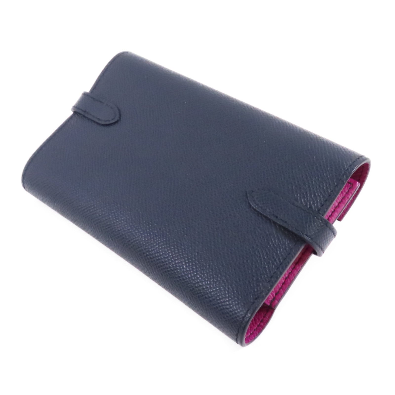HERMES Epsom皮革Kelly Short Wallet銀扣短錢包