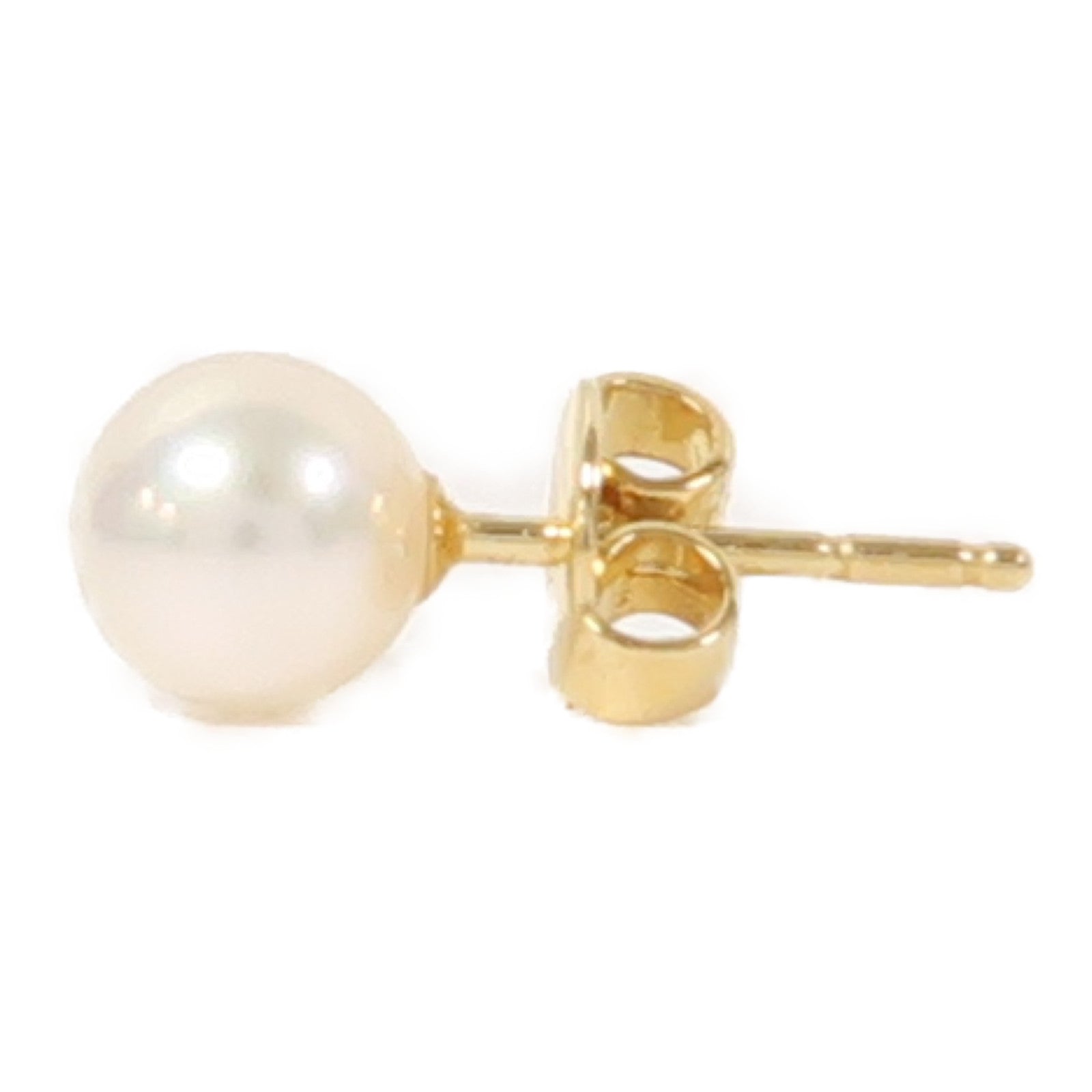 MIKIMOTO 18K黃金珍珠Earrings耳環白色