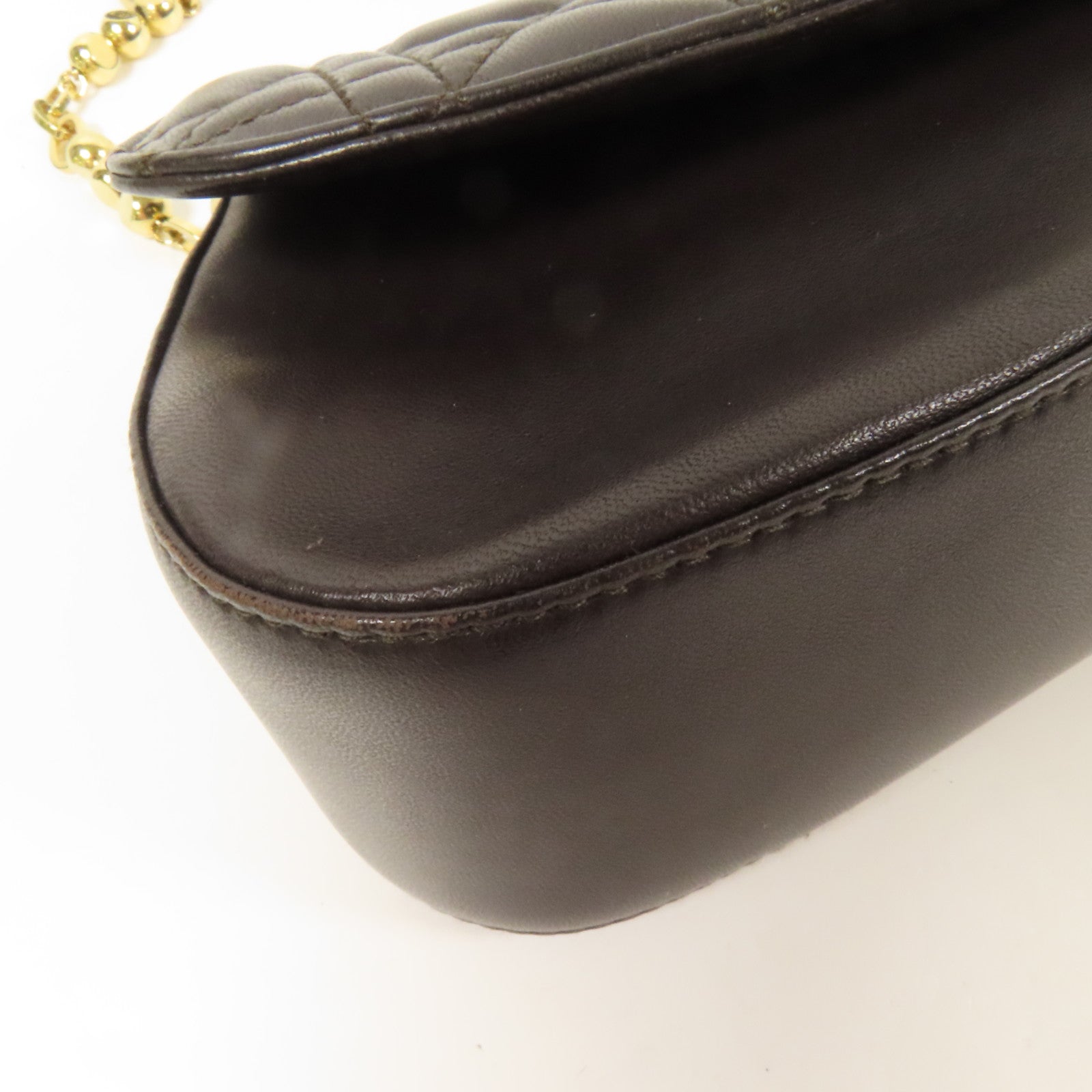 Dior 牛皮皮革Shoulder Bag金扣肩背袋