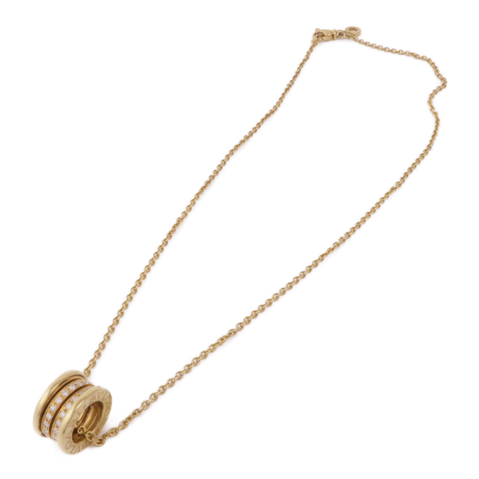 BVLGARI 18K黃金B-Zero1 Necklace Diamond鑽石項鍊