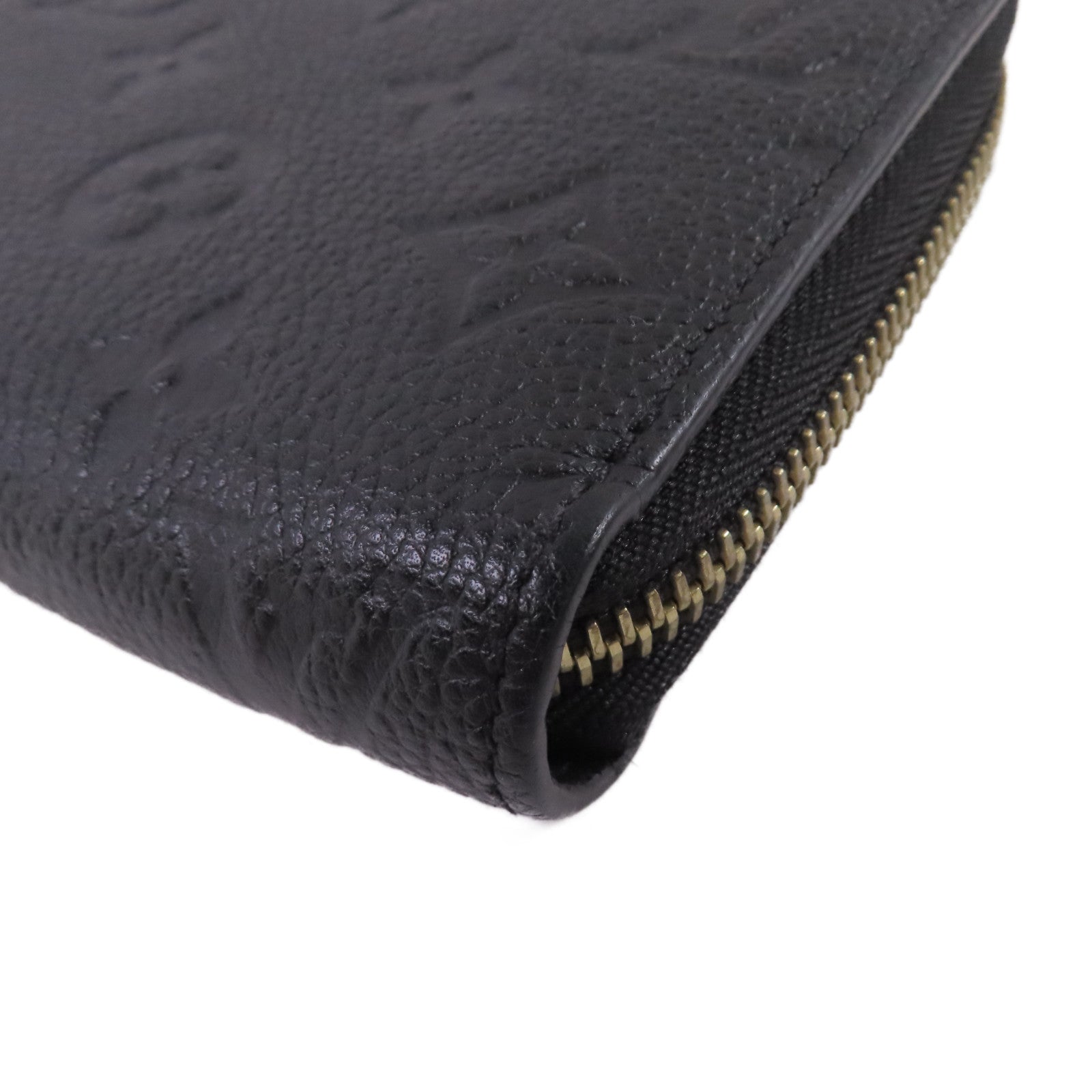 LOUIS VUITTON Monogram Empreinte Zipper Long Wallet金扣拉鏈長錢包黑色