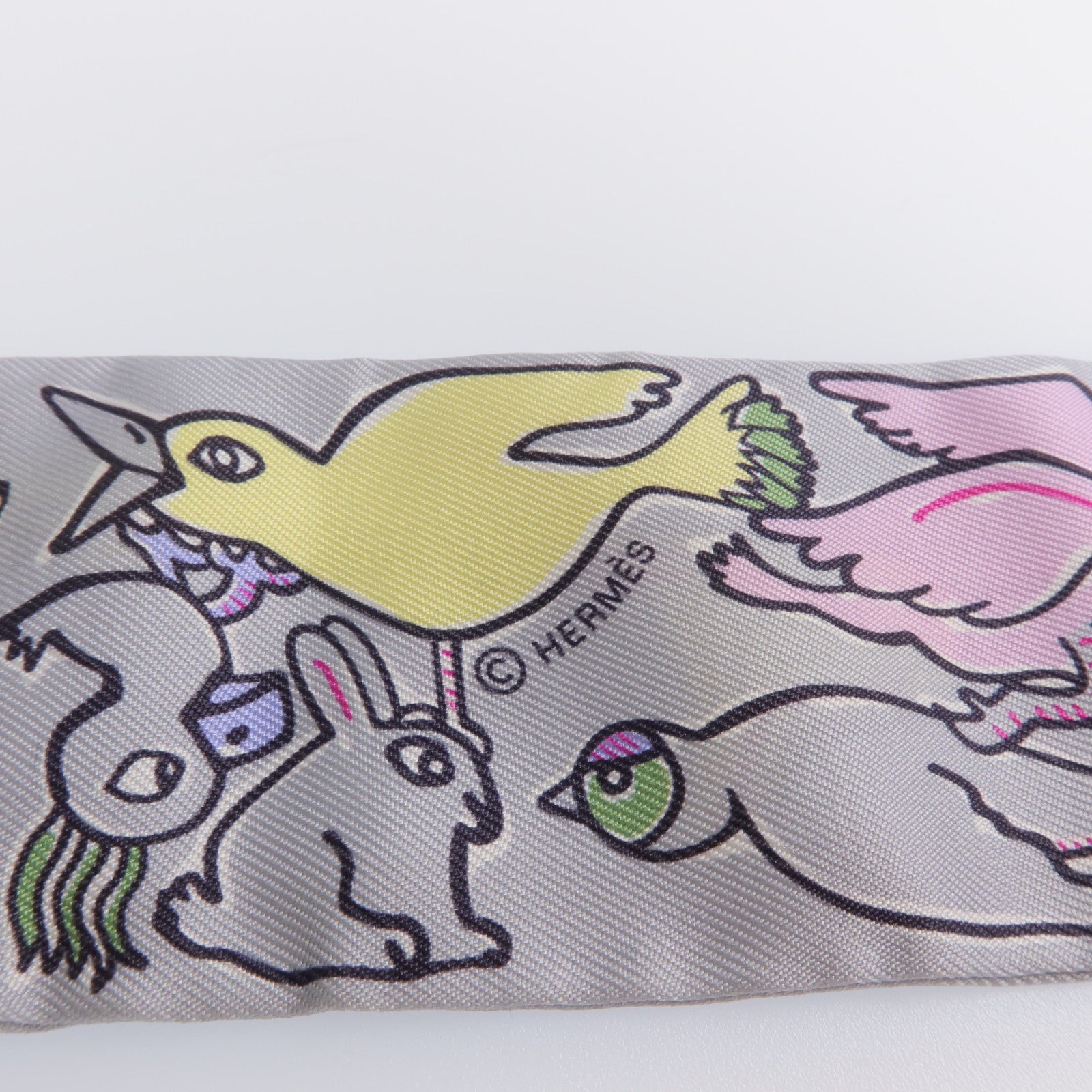 HERMES 絲質Twilly絲巾