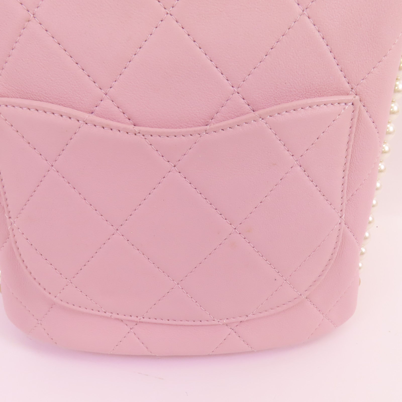 CHANEL 牛皮皮革Chain Shoulder金扣肩背袋