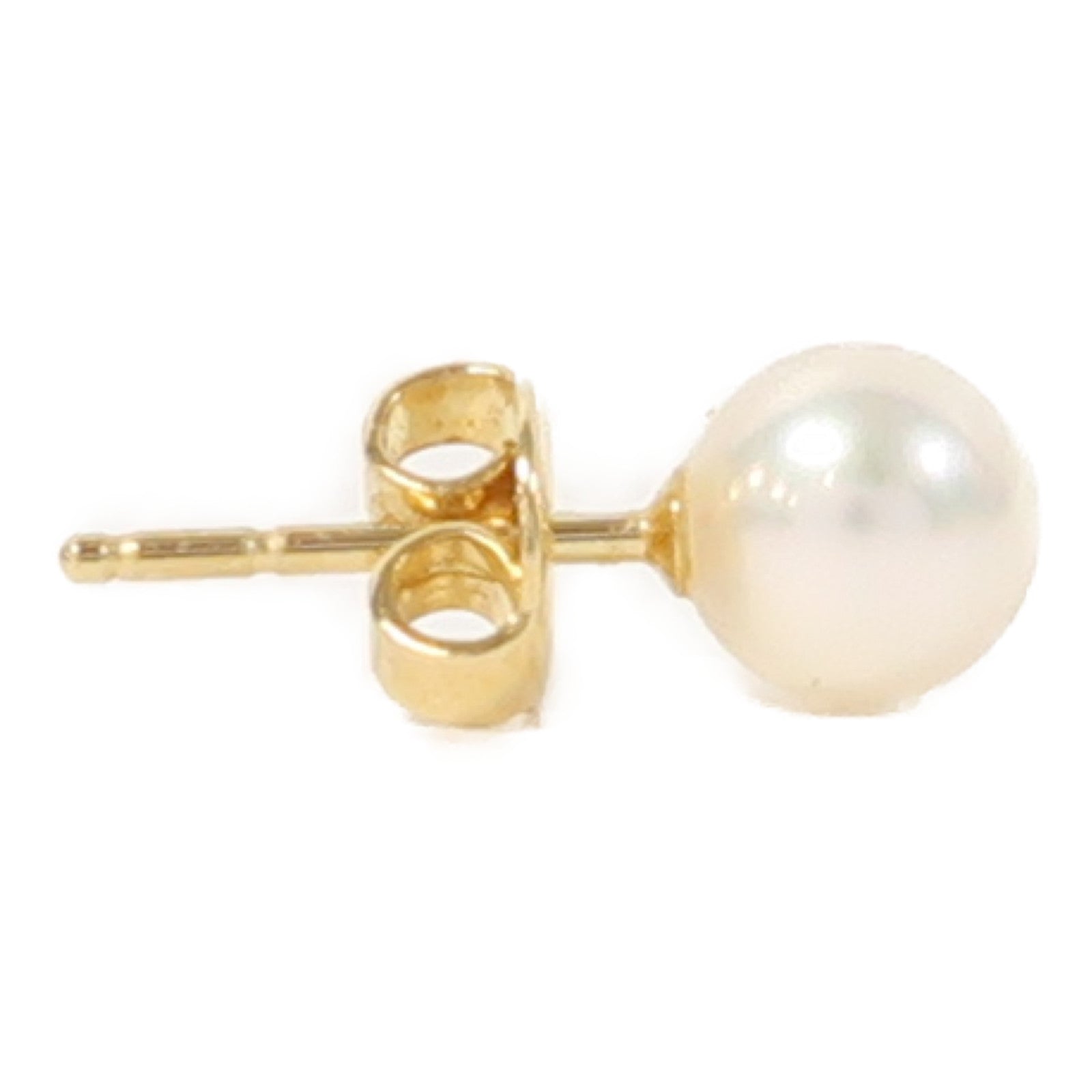 MIKIMOTO 18K黃金珍珠Earrings耳環白色