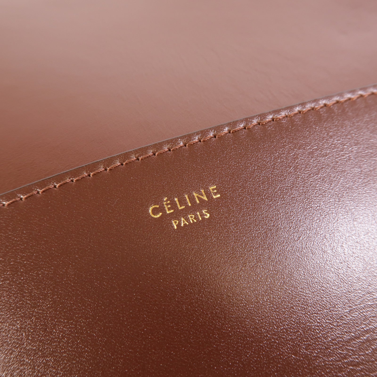 CELINE 牛皮皮革Sangle Bucket Large肩背袋