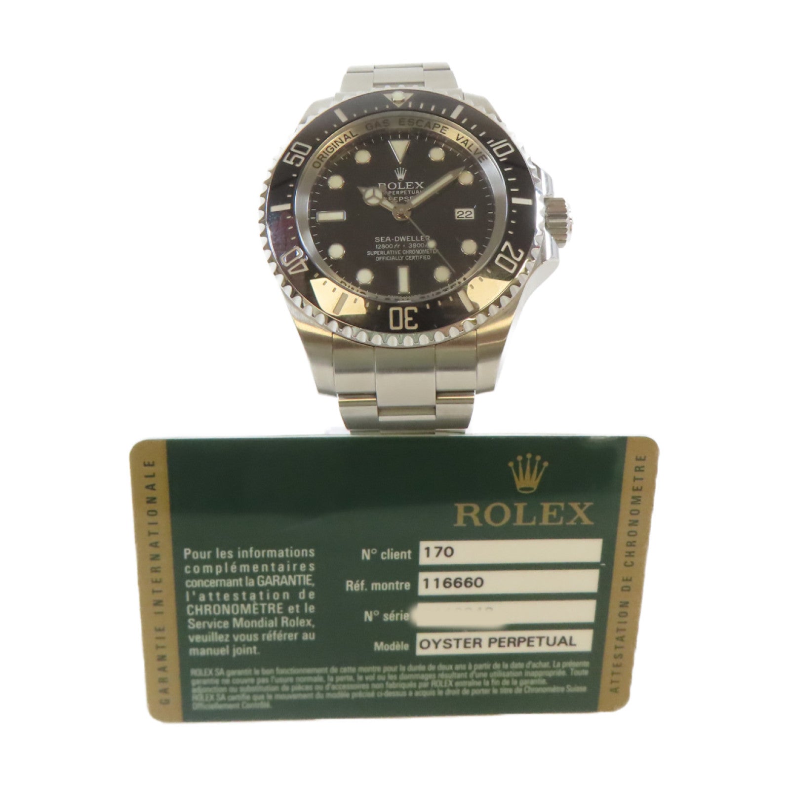 ROLEX Sea Dweller Deepsea不鏽鋼手錶自動機芯黑色
