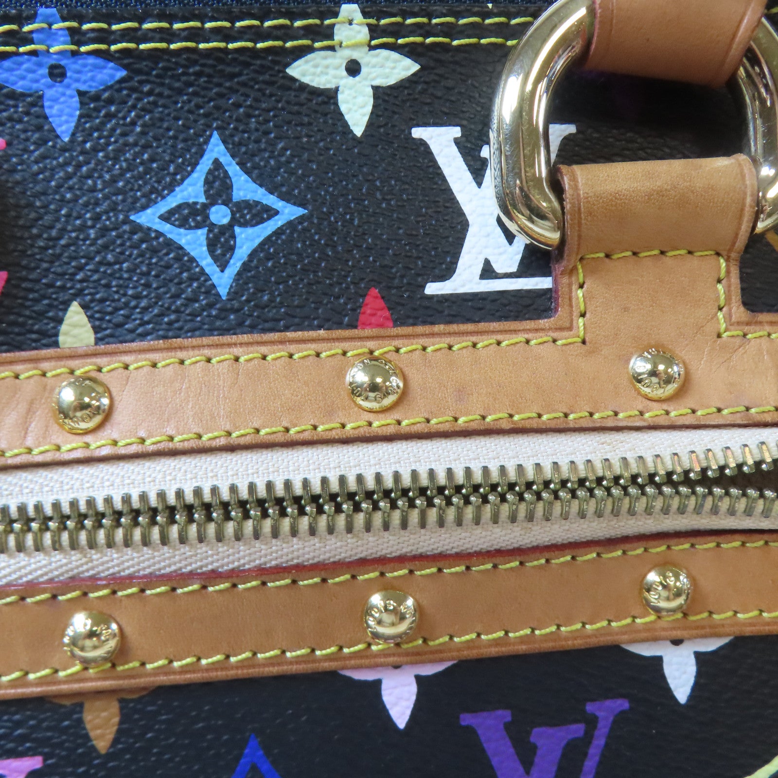 LOUIS VUITTON 【激減優惠】Monogram Multicolore Rita金扣手挽肩背兩用袋黑色/多色