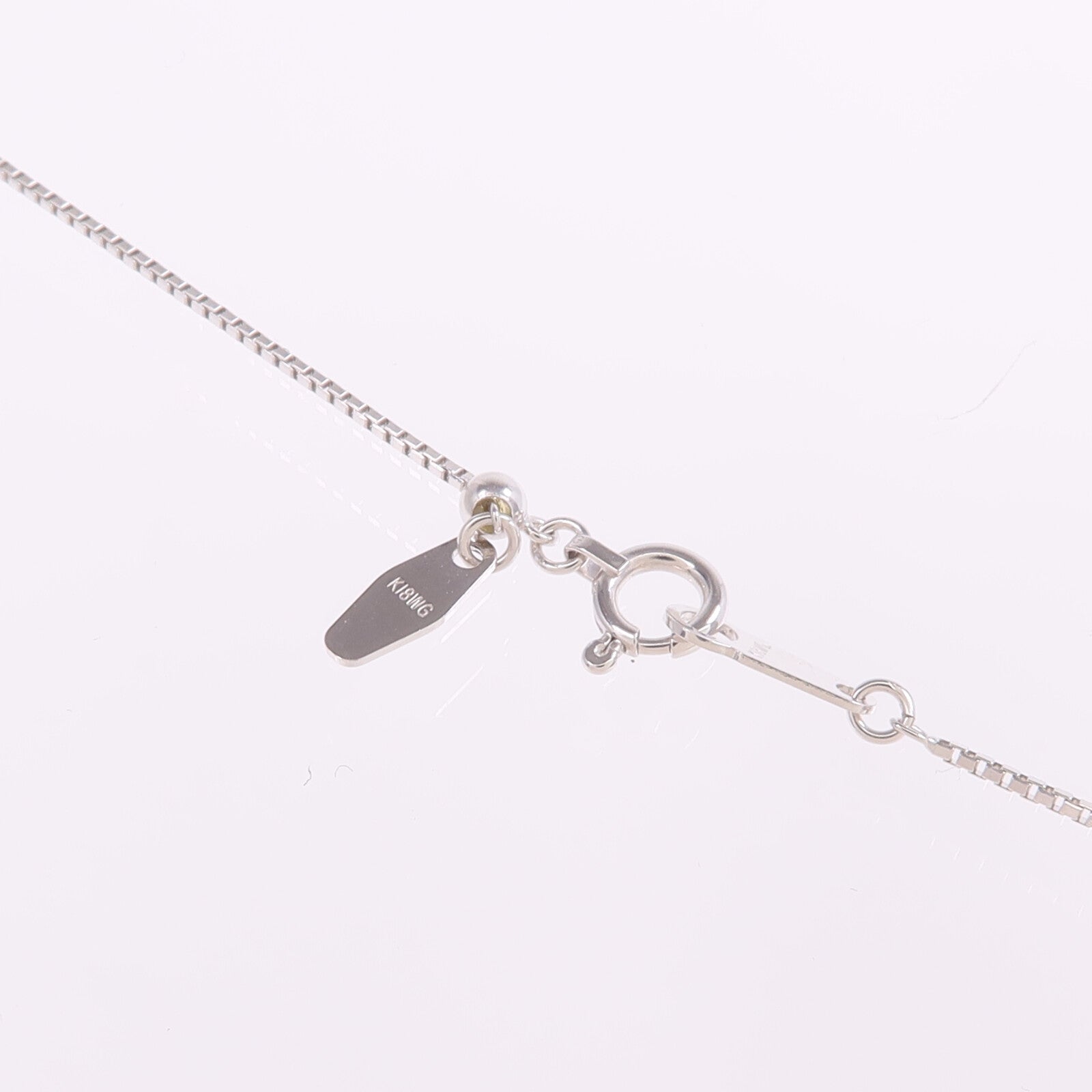 JEWELRY 【激減優惠】18K白金Peridot Diamnd Necklace橄欖石/鑽石項鍊