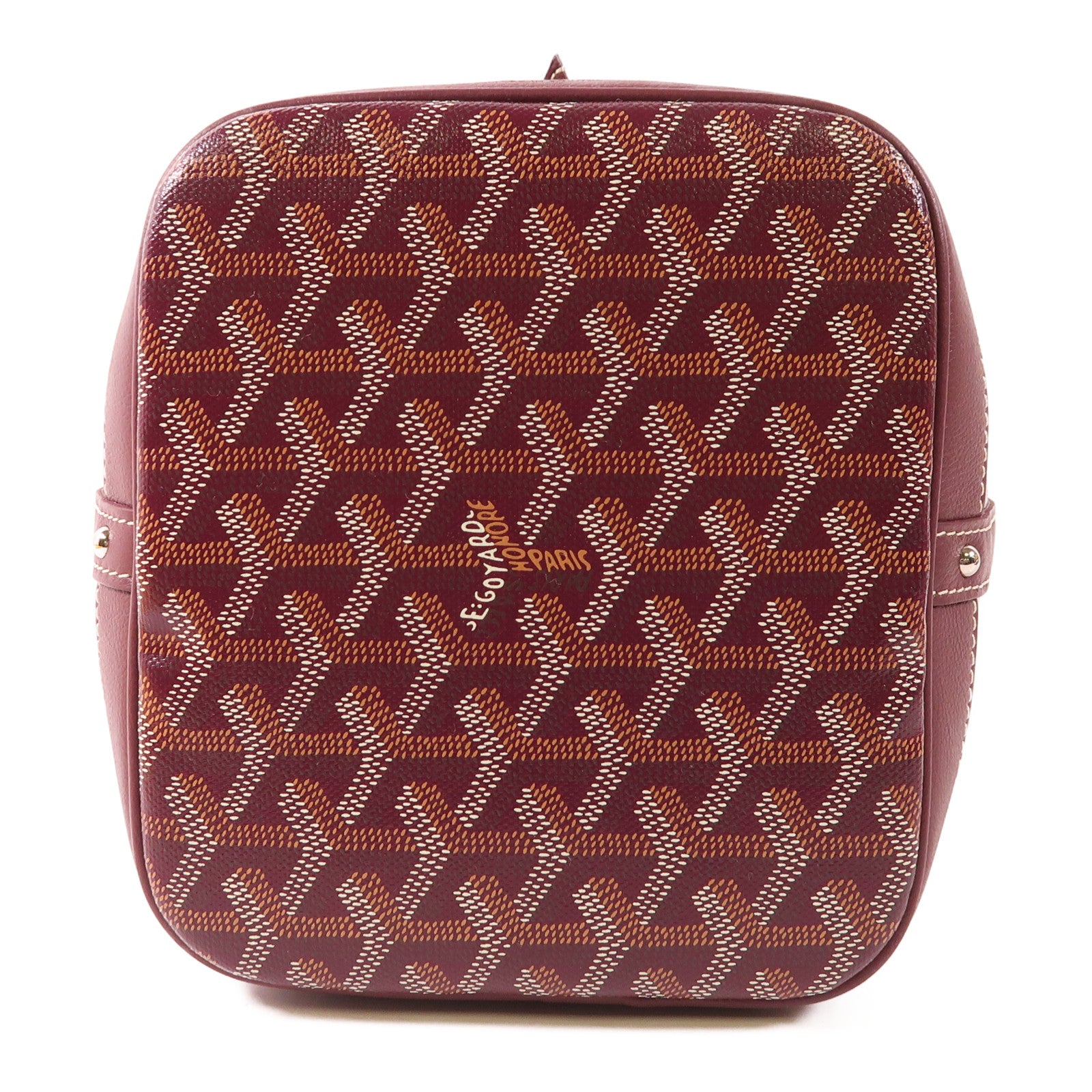 GOYARD 塗層帆布Petit Flot Bucket銀扣肩背袋