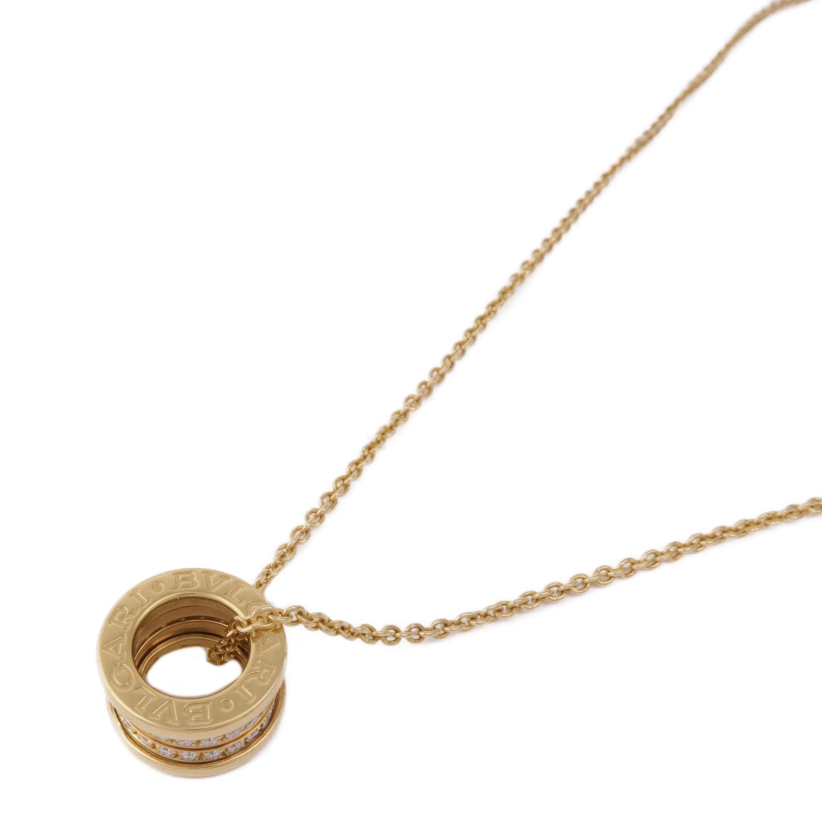 BVLGARI 18K黃金B-Zero1 Necklace Diamond鑽石項鍊