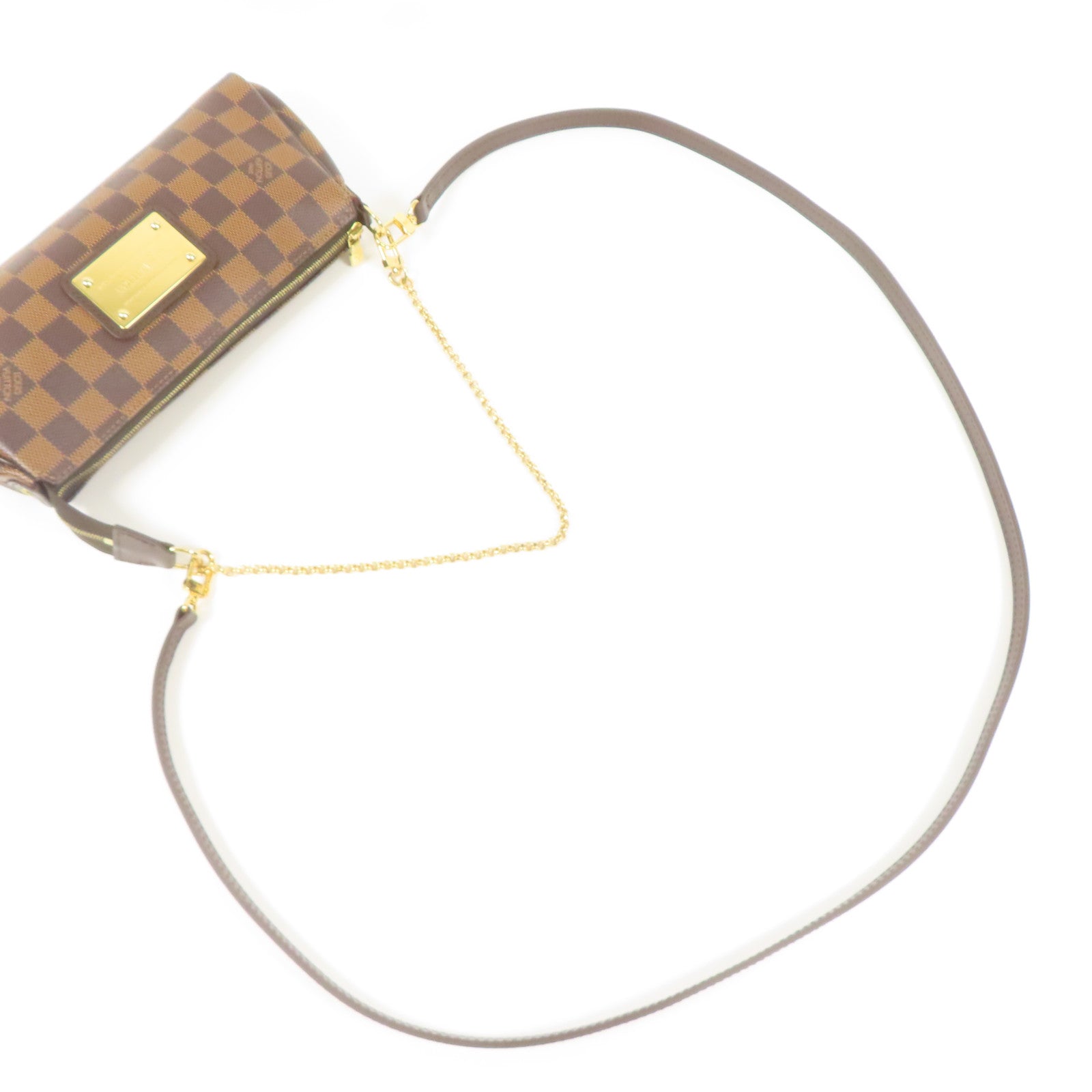 LOUIS VUITTON LV GHW Eva 2way Shoulder Bag N55213 Damier Brown