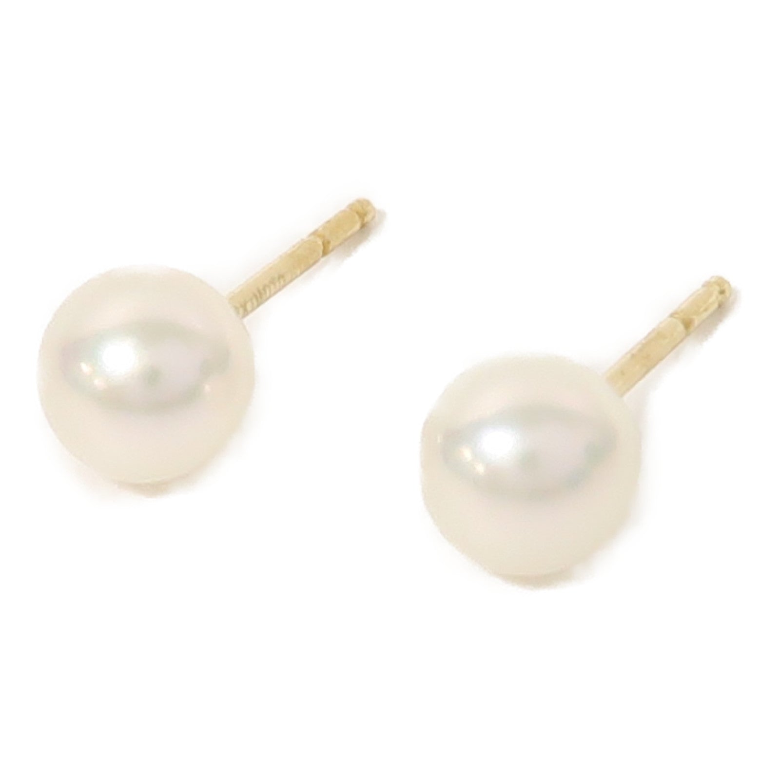 MIKIMOTO 18K黃金珍珠Earrings耳環白色
